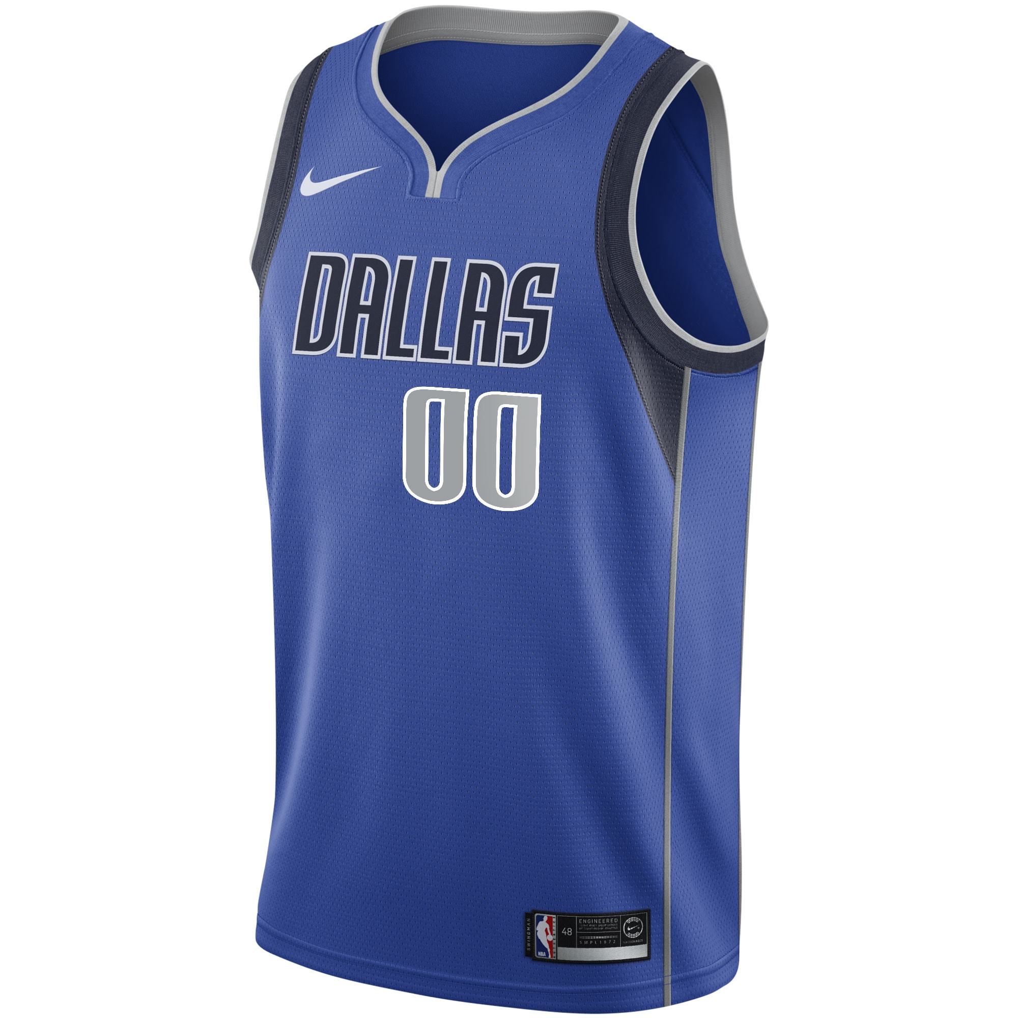 Men's Dallas Mavericks Nike White 2020/21 Swingman Custom Jersey - Association Edition