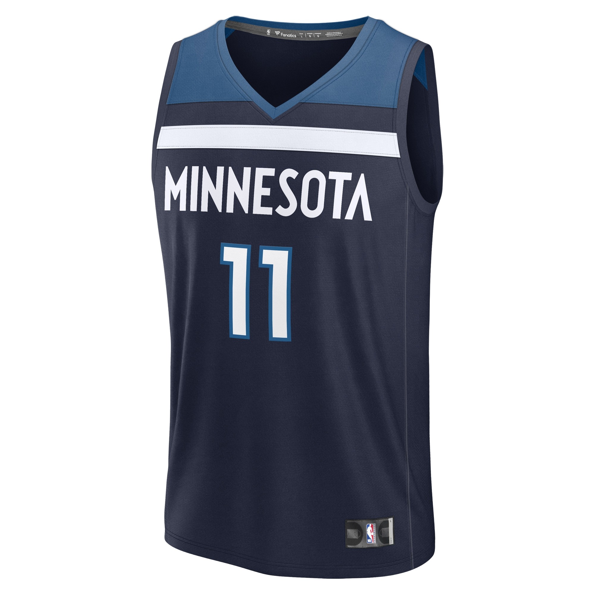 Men's Minnesota Timberwolves Naz Reid Fanatics Navy Fast Break Replica Player Jersey - Icon Edition