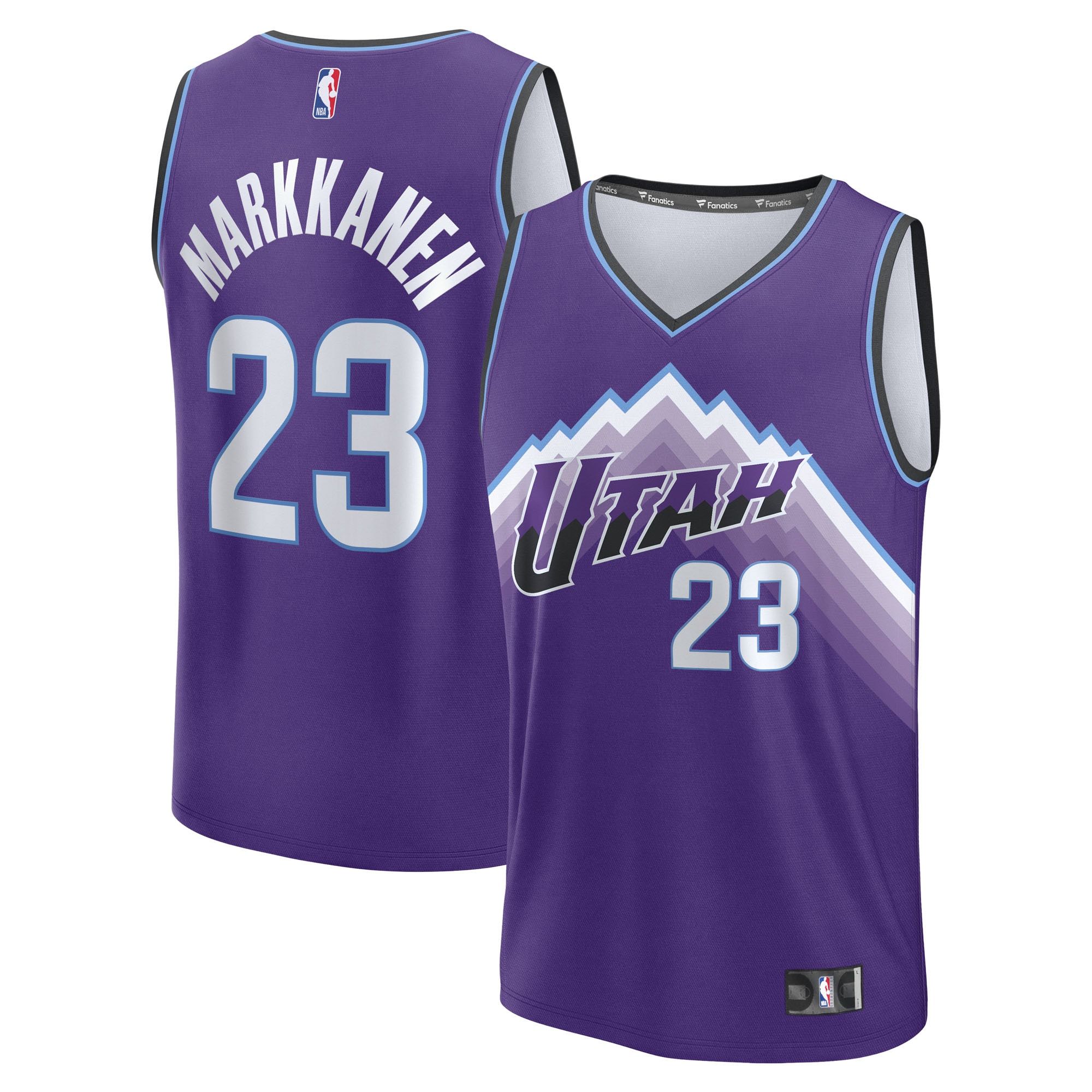 Men's Utah Jazz Lauri Markkanen Fanatics Purple Fast Break Replica Jersey - Icon Edition