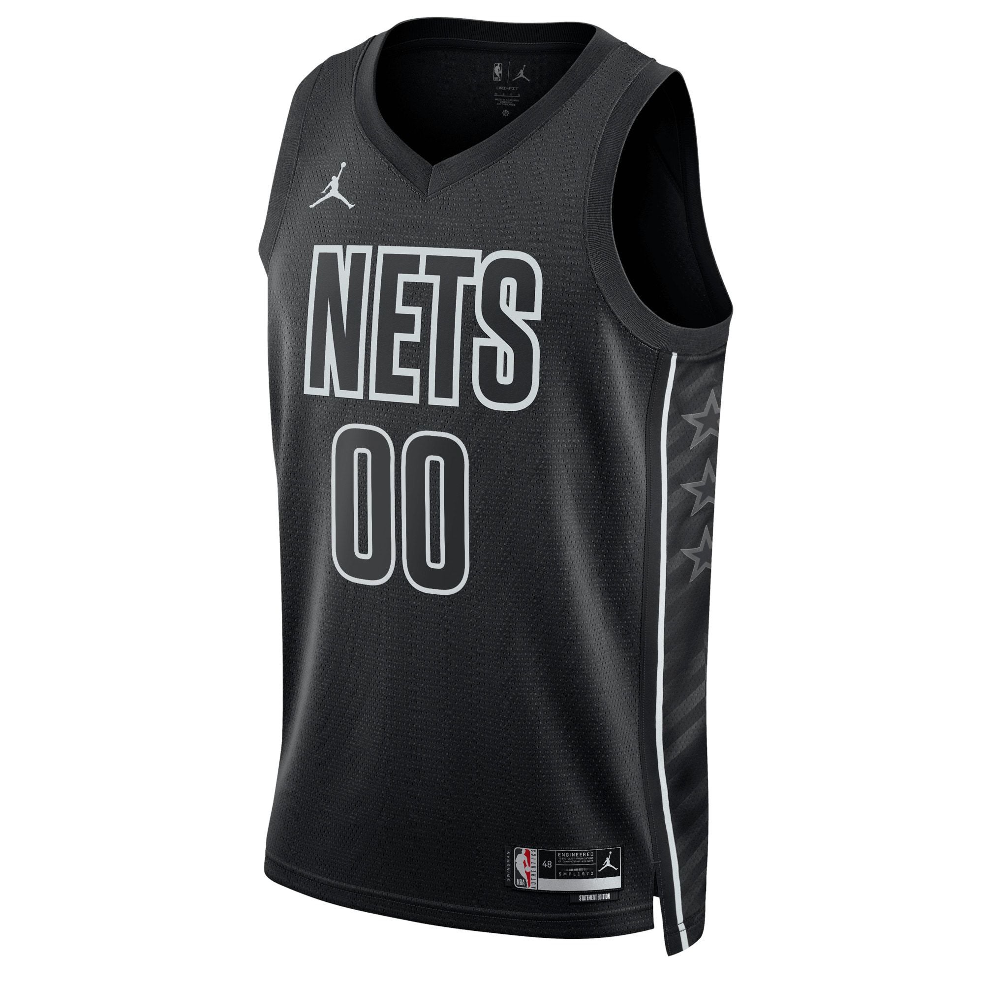 Unisex Brooklyn Nets Jordan Brand Black 2022/23 Swingman Custom Jersey - Statement Edition