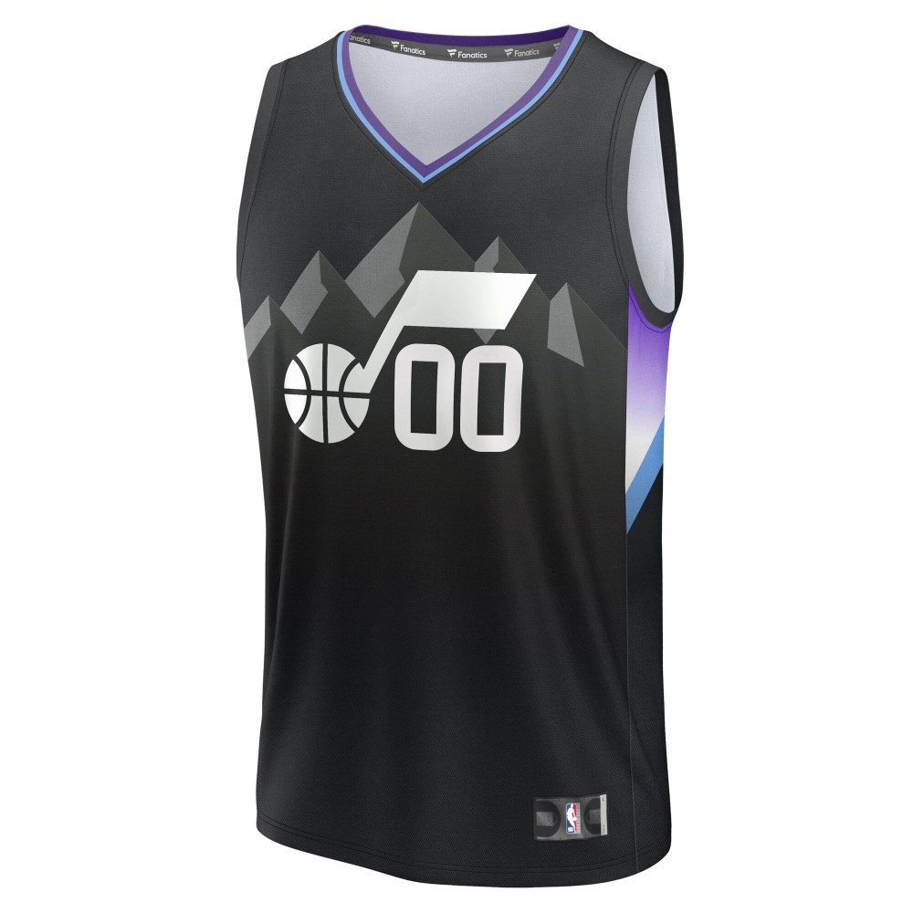 Men's Utah Jazz Fanatics Purple Fast Break Replica Custom Jersey - Icon Edition