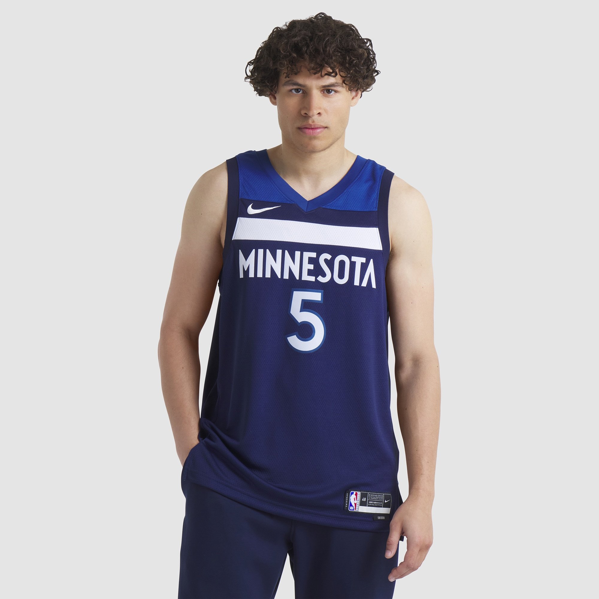 Unisex Minnesota Timberwolves Anthony Edwards Nike Navy Swingman Jersey - Icon Edition