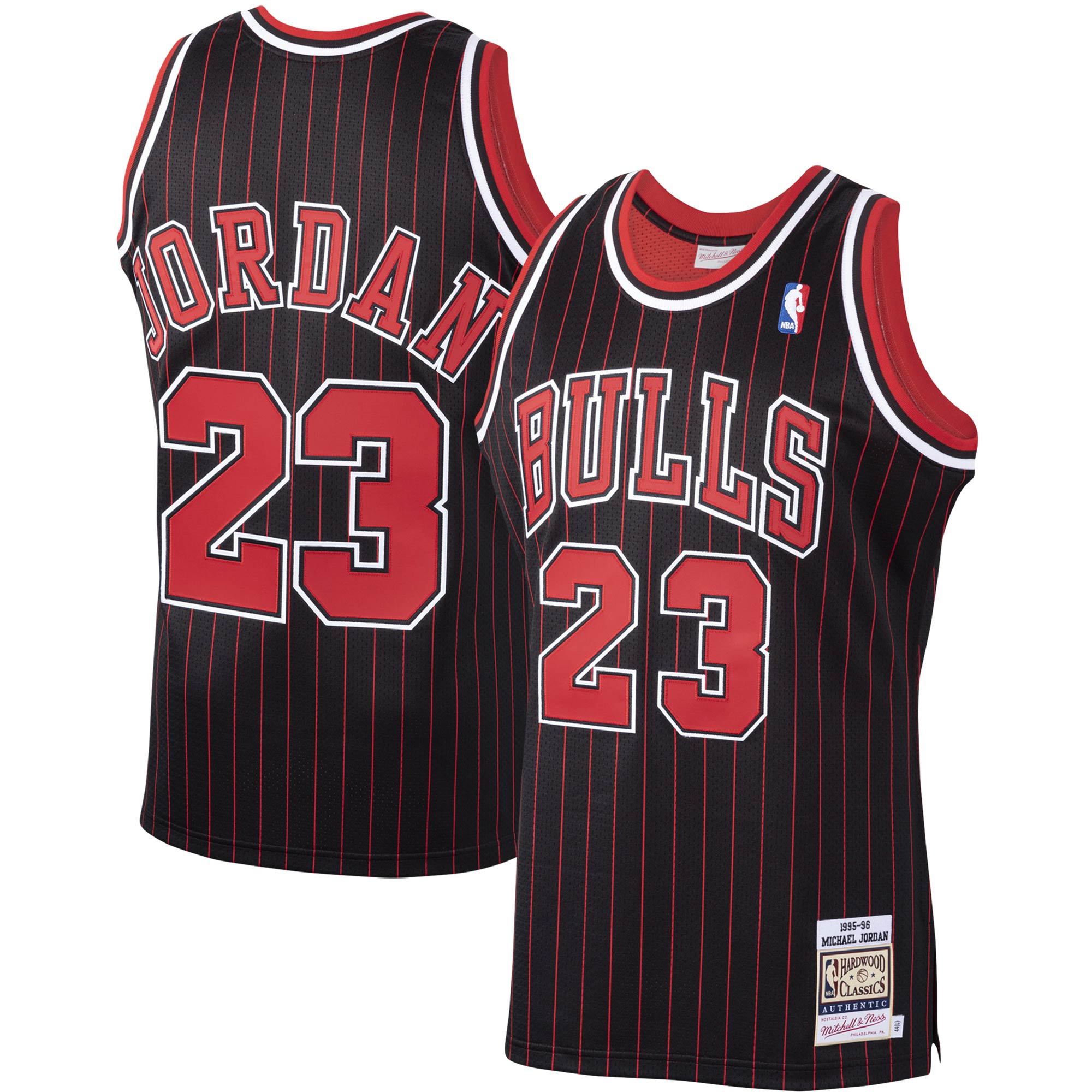 Men's Chicago Bulls Michael Jordan Mitchell & Ness Scarlet 1997/98 Hardwood Classics Authentic Jersey