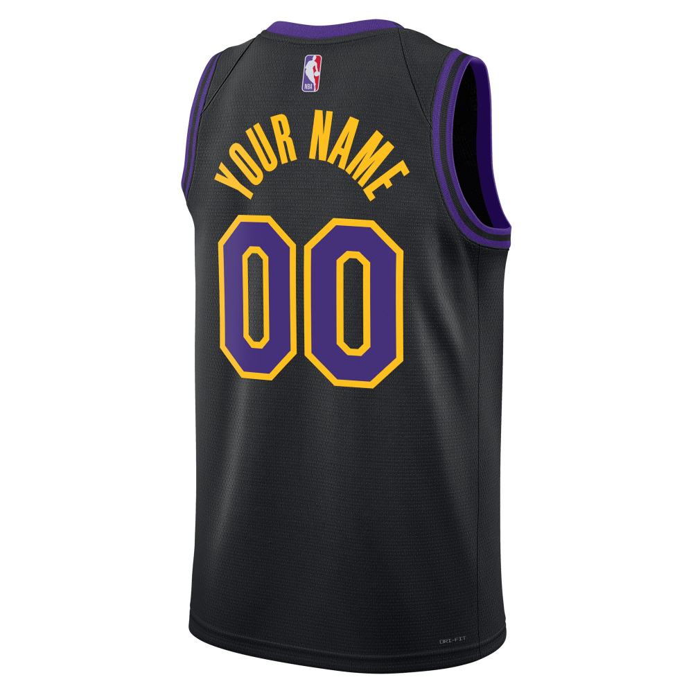 Unisex Los Angeles Lakers Nike Black 2025/26 City Edition Swingman Custom Jersey