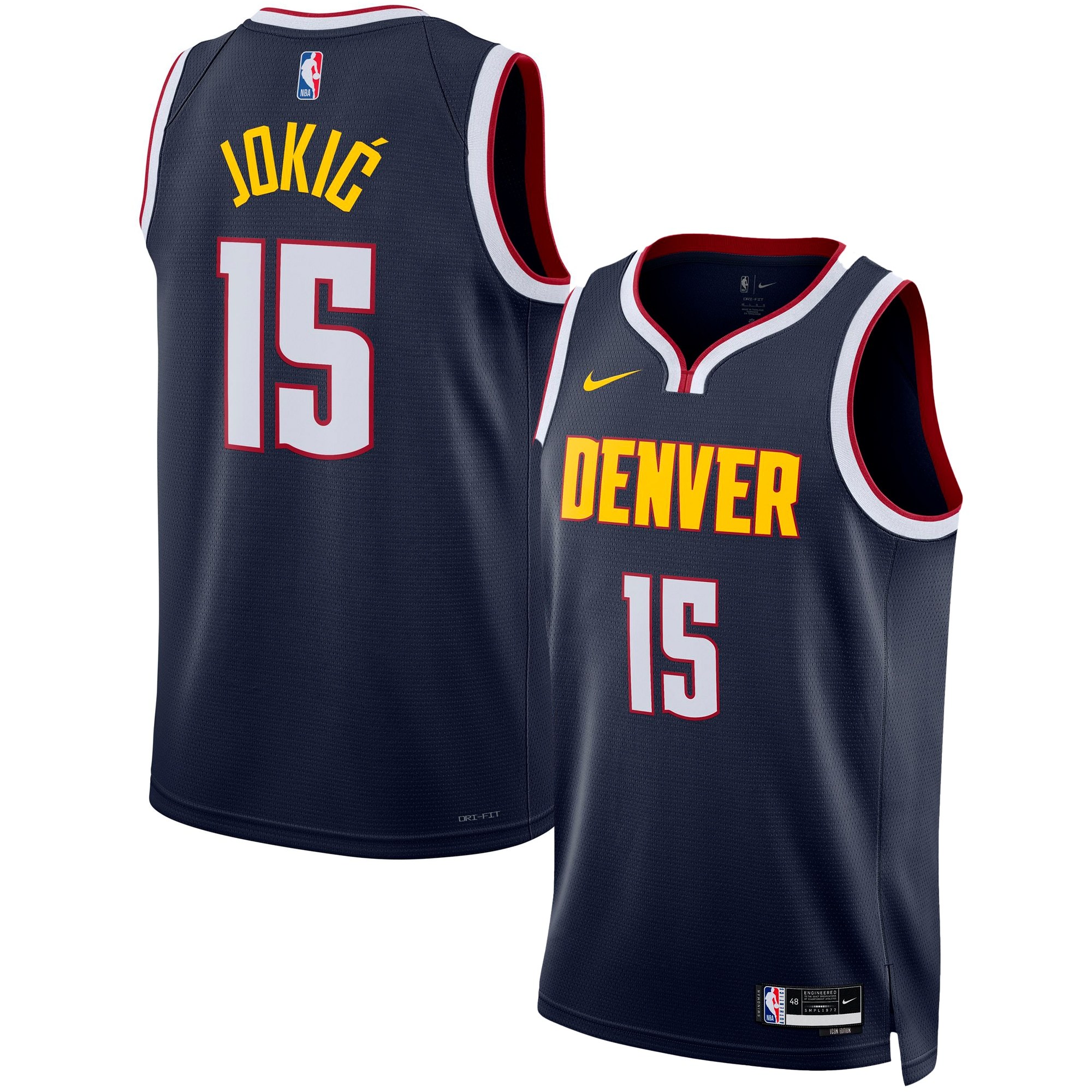 Unisex Denver Nuggets Nikola Jokic Nike White Swingman Jersey - Association Edition