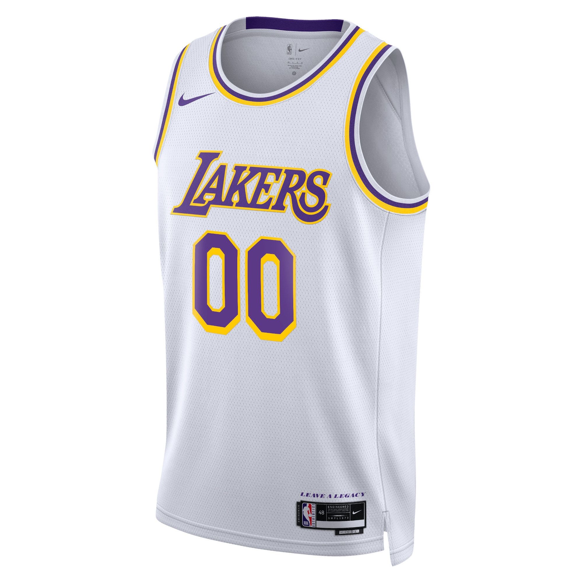 Unisex Los Angeles Lakers Nike Gold Swingman Custom Jersey - Icon Edition