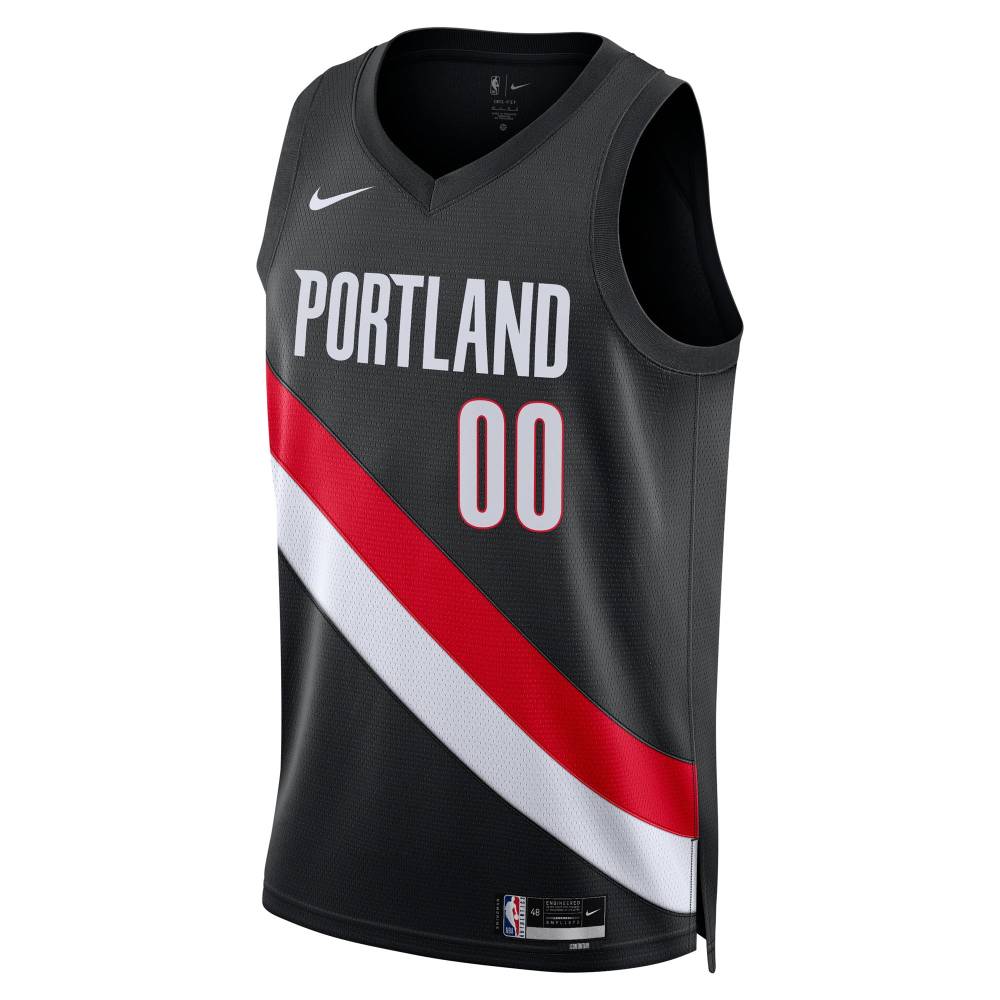 Unisex Portland Trail Blazers Nike Black Swingman Custom Jersey - Icon Edition