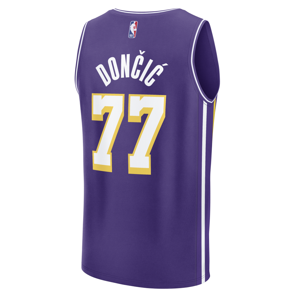Men's Los Angeles Lakers Luka Dončić Fanatics Purple Fast Break Jersey - Statement Edition