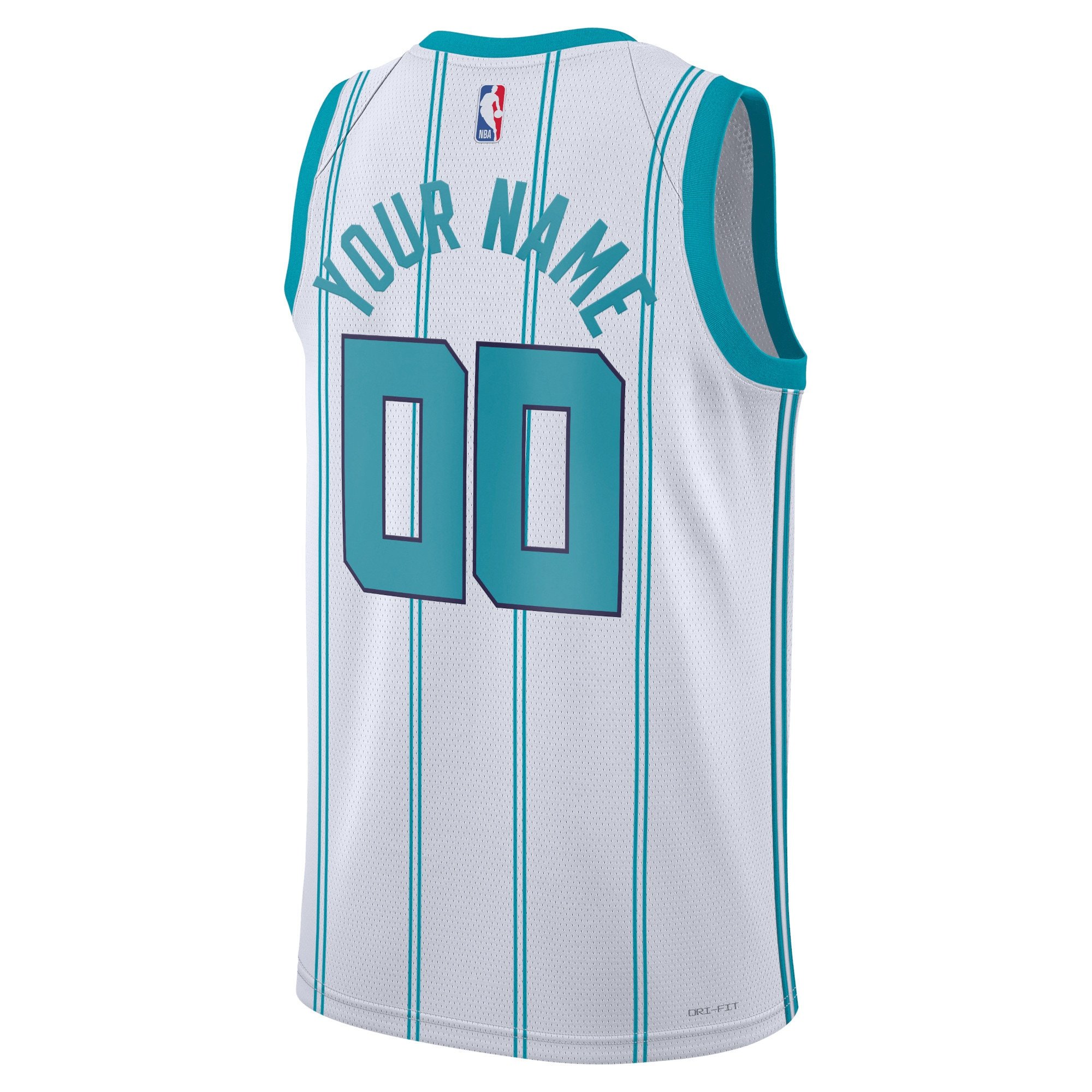 Unisex Charlotte Hornets Jordan Brand Teal Swingman Custom Jersey - Icon Edition