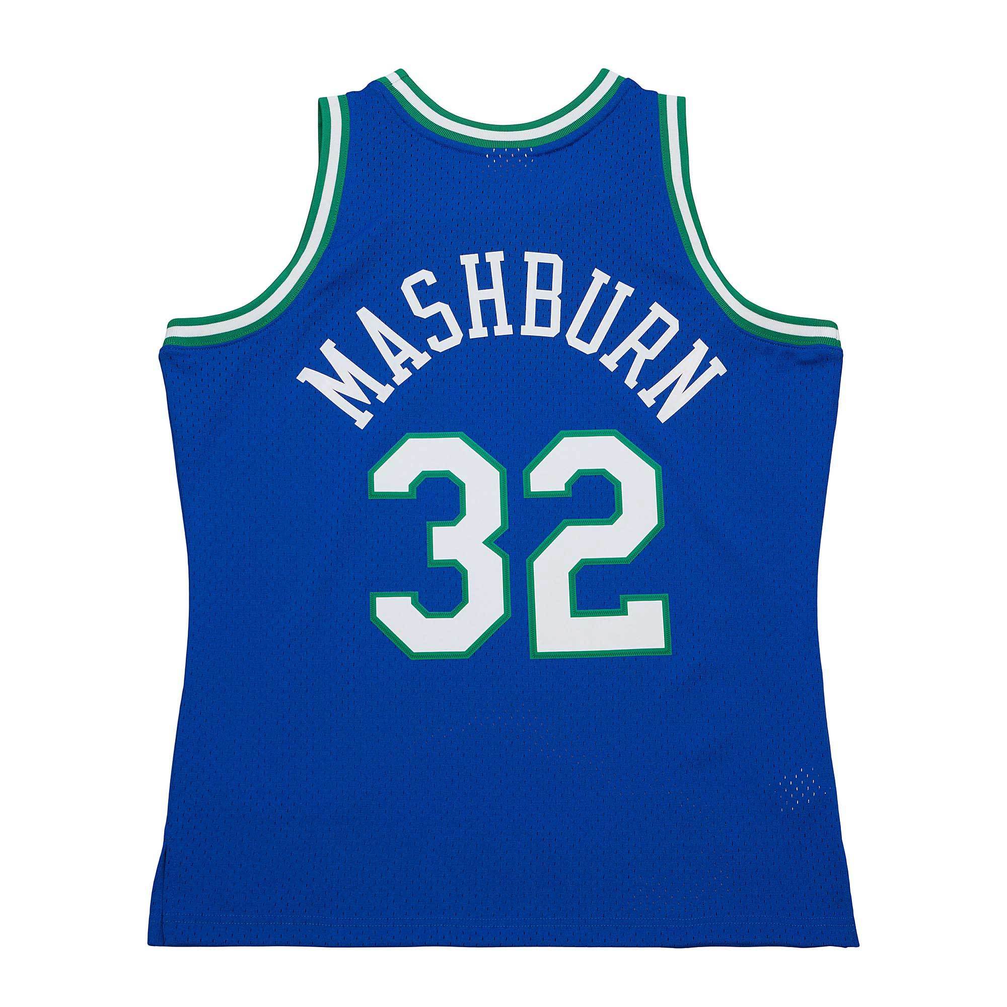 Men's Dallas Mavericks Jamal Mashburn Mitchell & Ness Blue 1993/94 Hardwood Classics Swingman Jersey