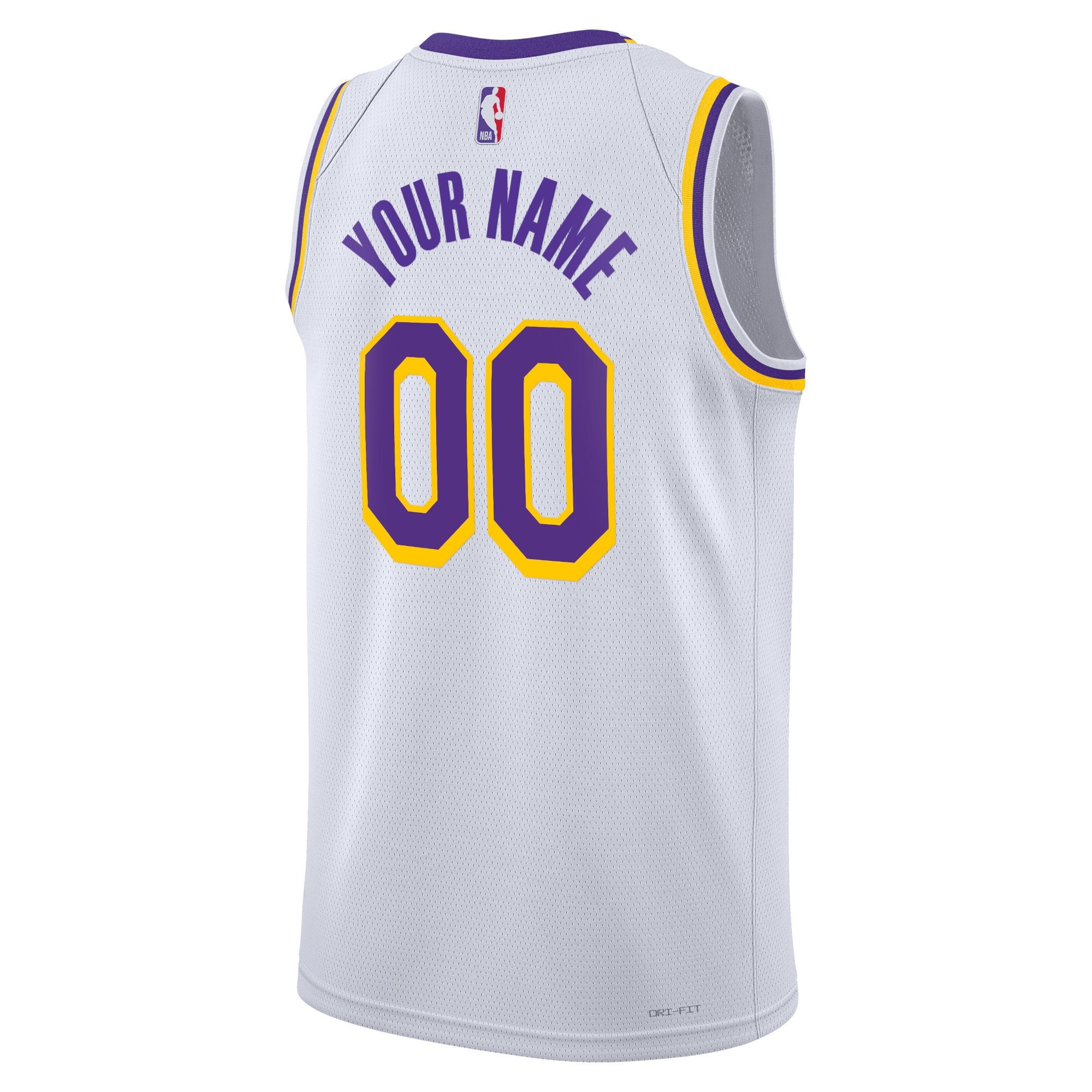 Unisex Los Angeles Lakers Nike Gold Swingman Custom Jersey - Icon Edition