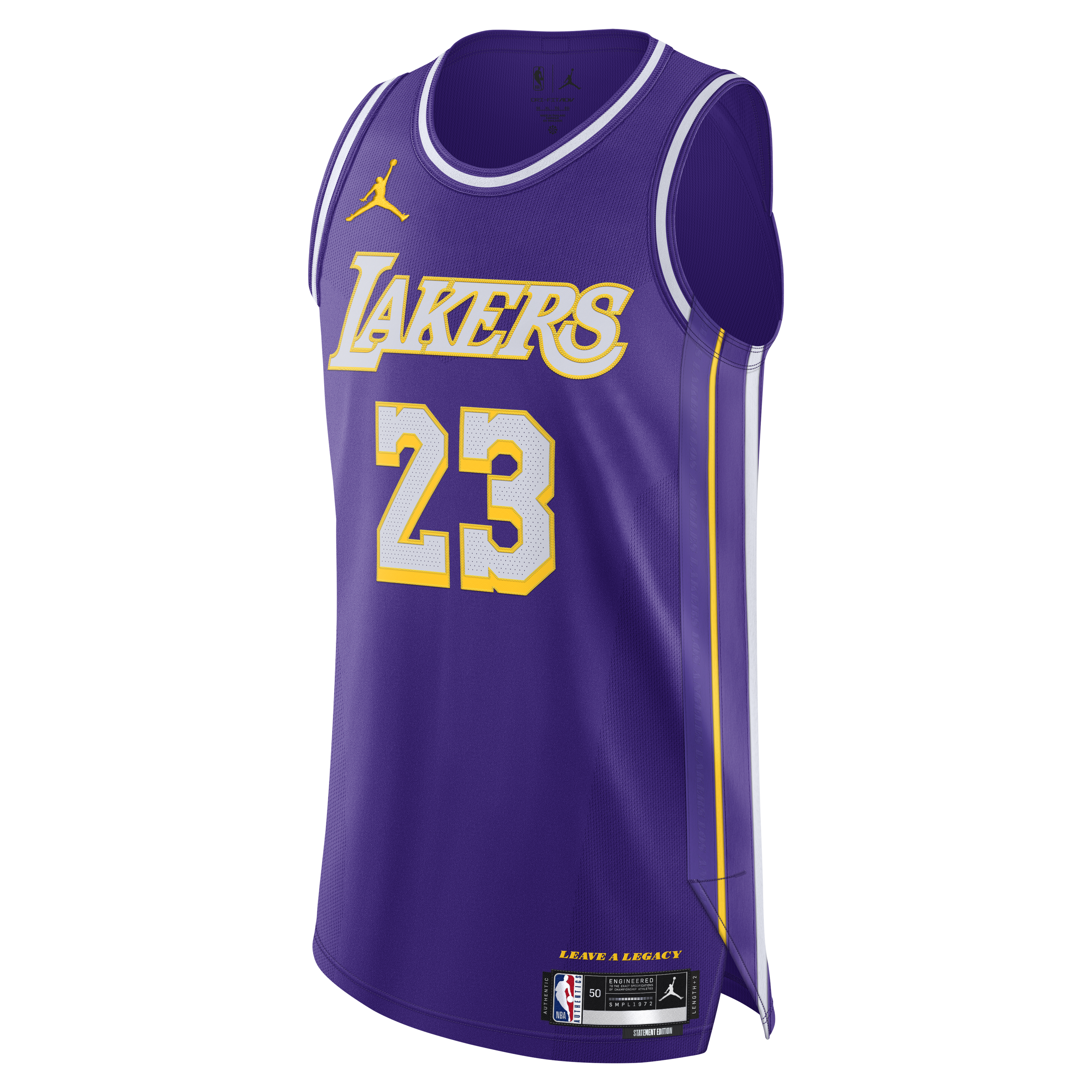 Unisex Los Angeles Lakers LeBron James Jordan Brand Purple 2025/26 Authentic Jersey - Statement Edition