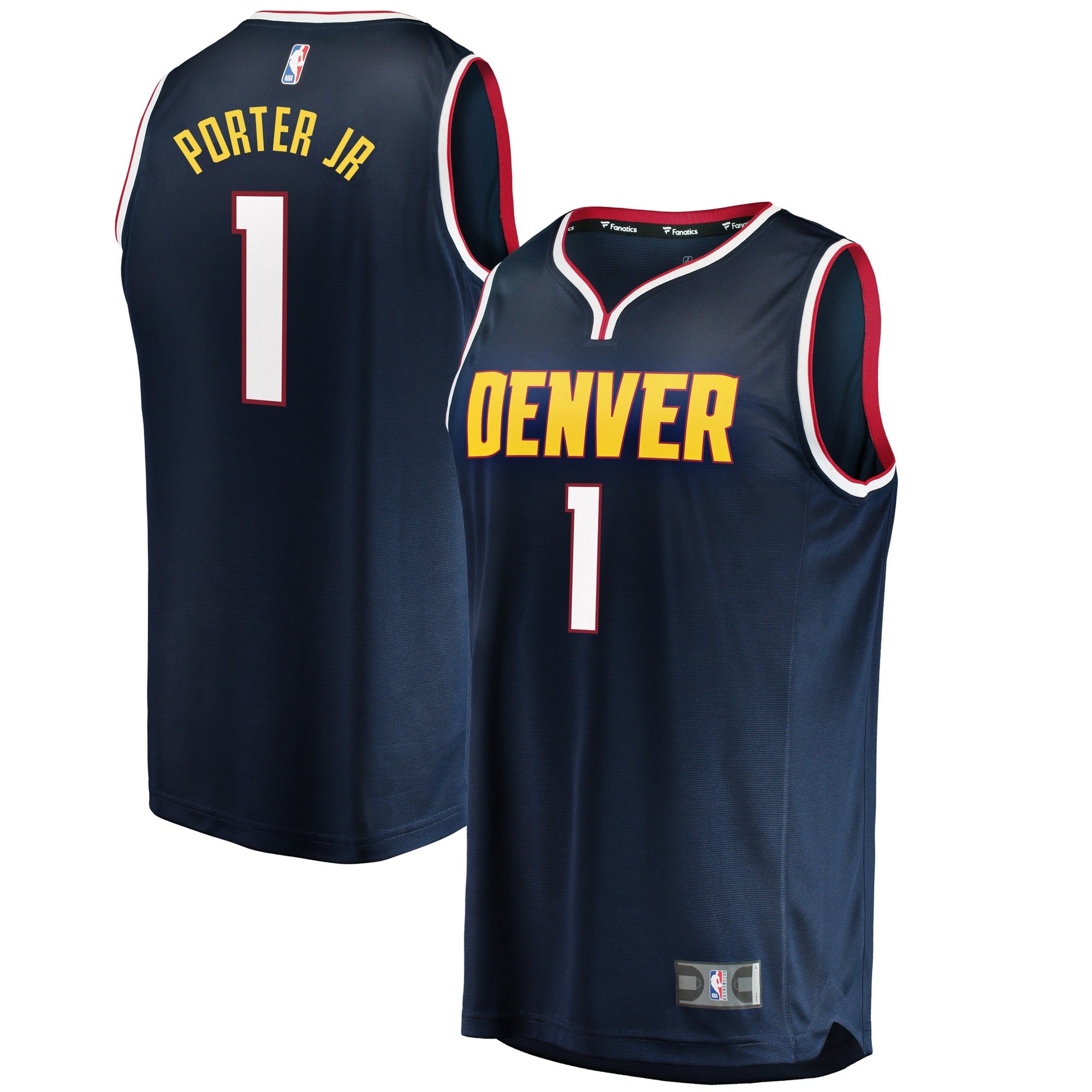 Men's Denver Nuggets Michael Porter Jr. Fanatics Navy Fast Break Replica Player Jersey - Icon Edition