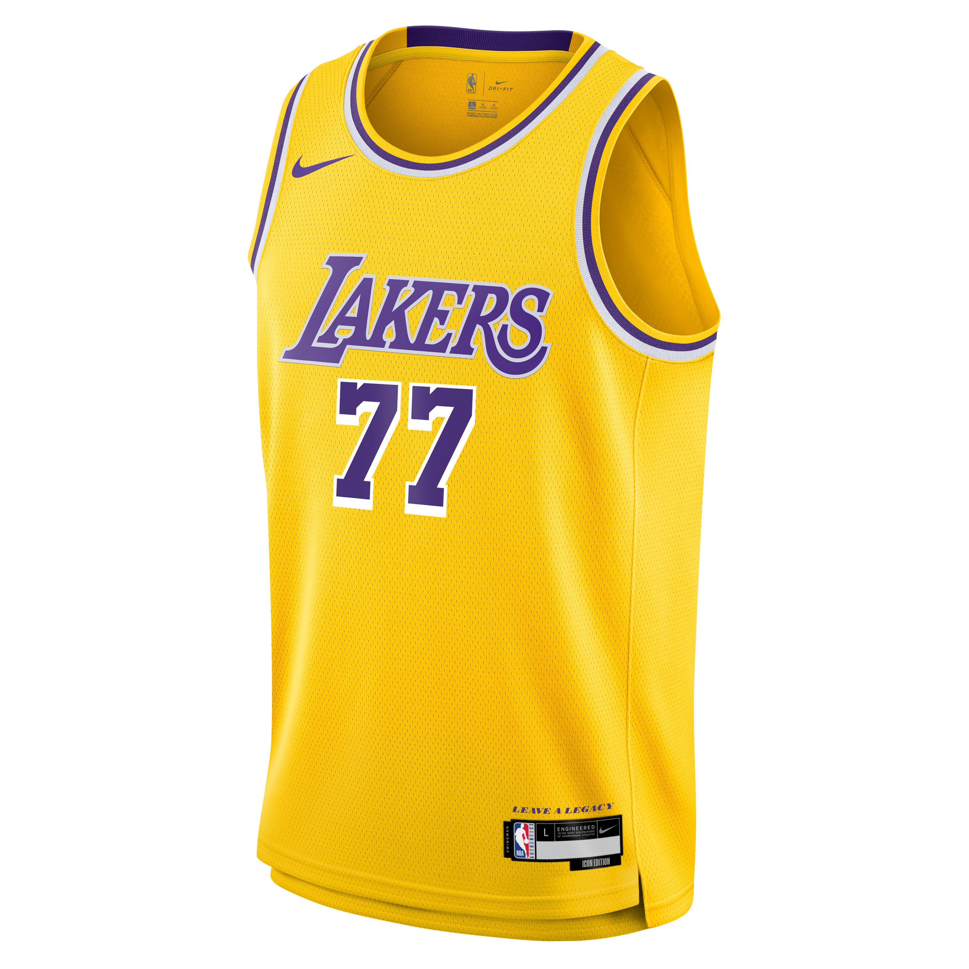 Unisex Los Angeles Lakers Luka Dončić Nike Gold Swingman Jersey - Icon Edition