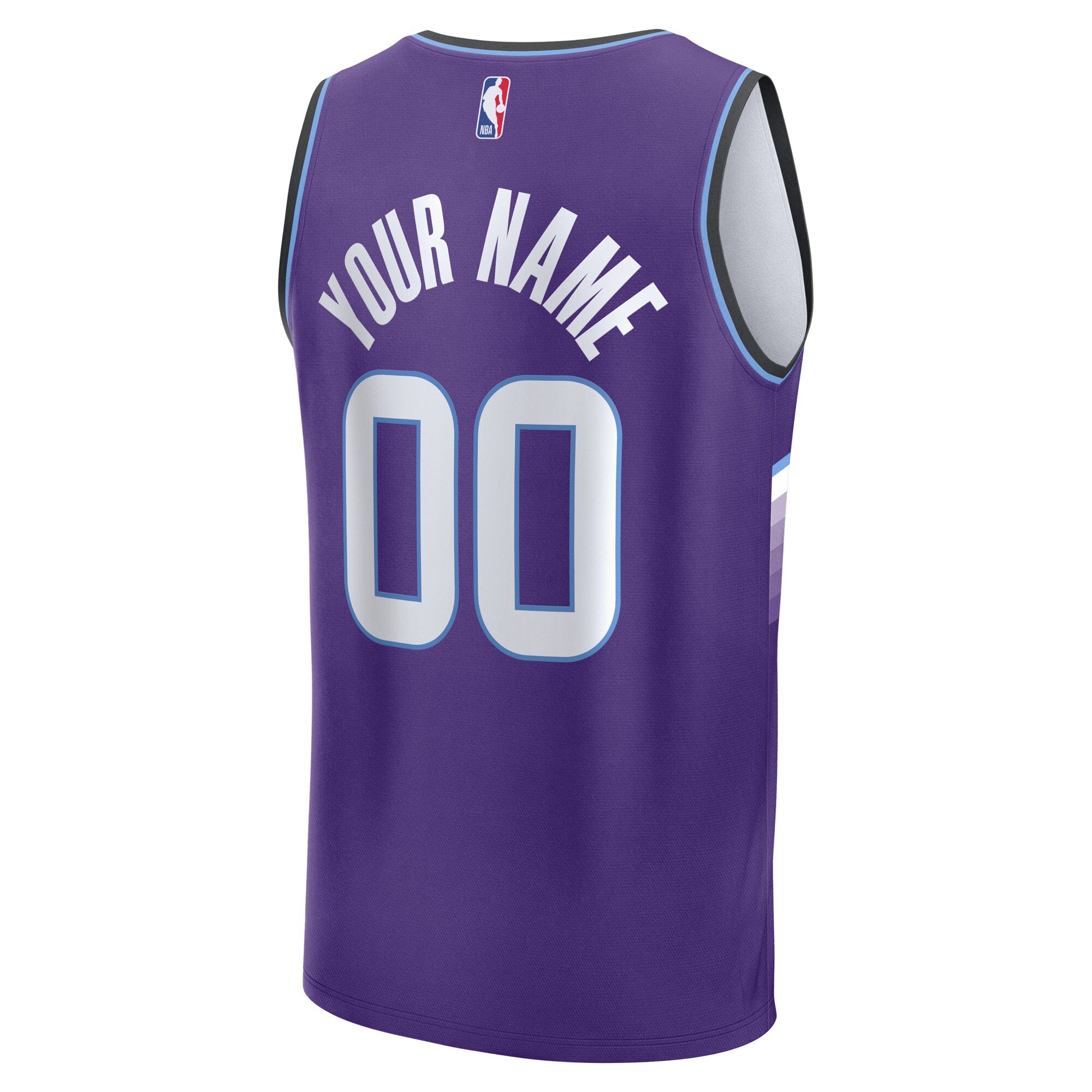 Men's Utah Jazz Fanatics Black Fast Break Custom Jersey - Statement Edition