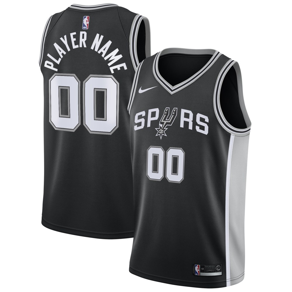 Men's San Antonio Spurs Nike White Custom Swingman Jersey - Association Edition