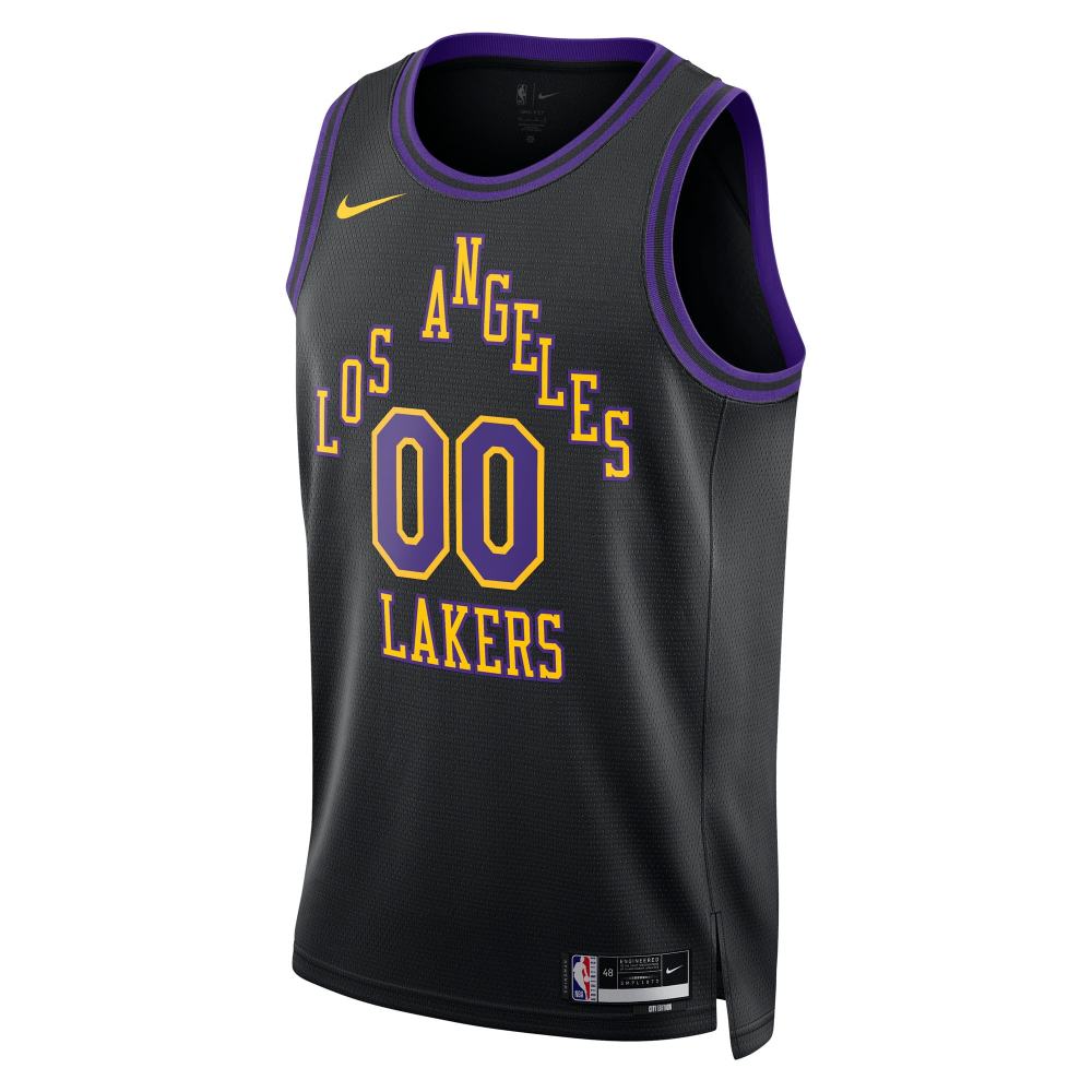 Unisex Los Angeles Lakers Nike Black 2025/26 City Edition Swingman Custom Jersey