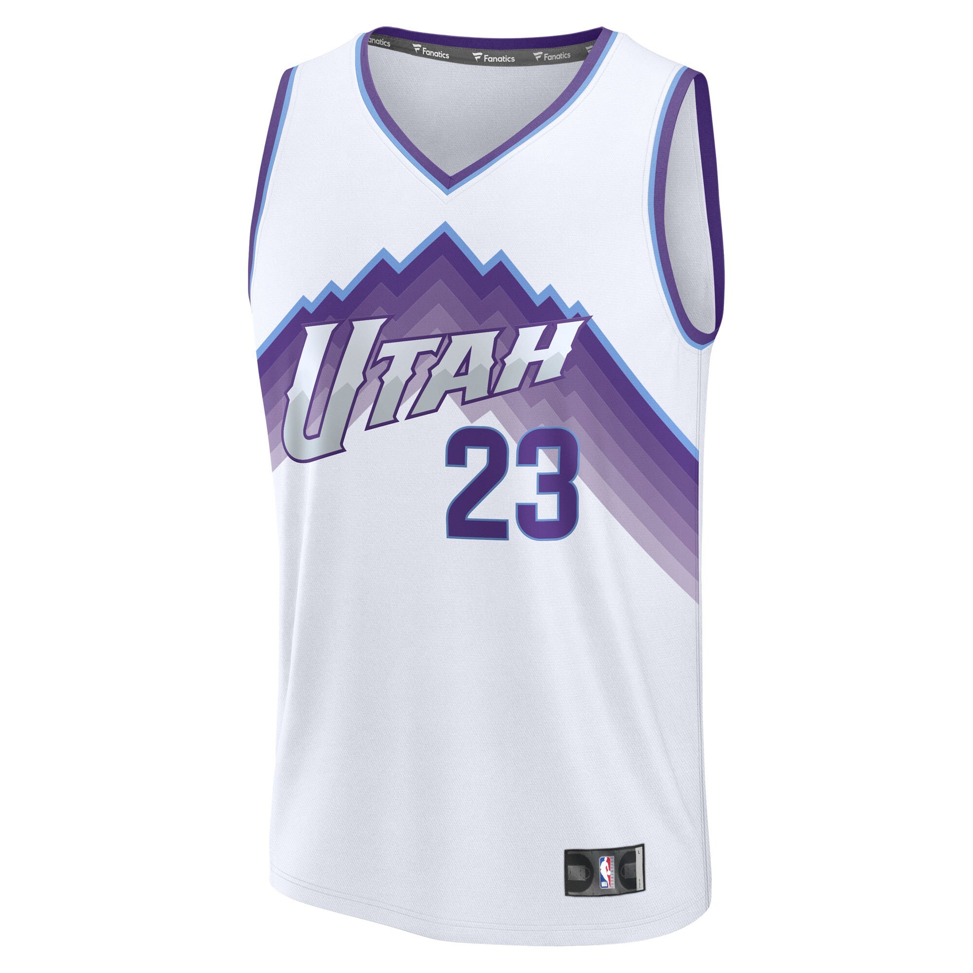 Men's Utah Jazz Lauri Markkanen Fanatics White Fast Break Replica Jersey - Association Edition