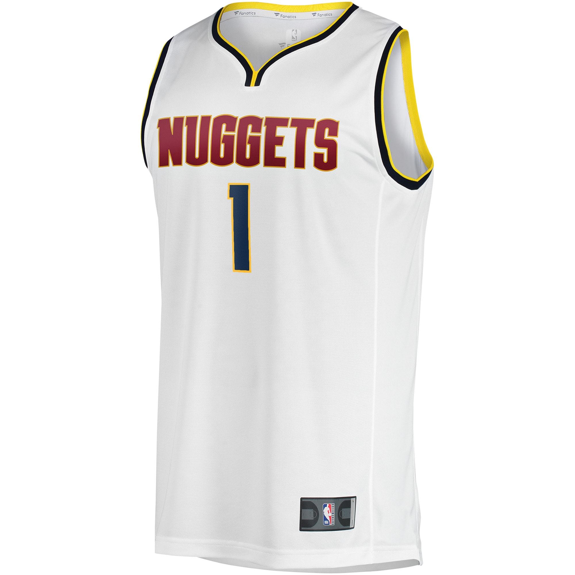 Men's Denver Nuggets Michael Porter Jr. Fanatics White Fast Break Player Jersey - Association Edition