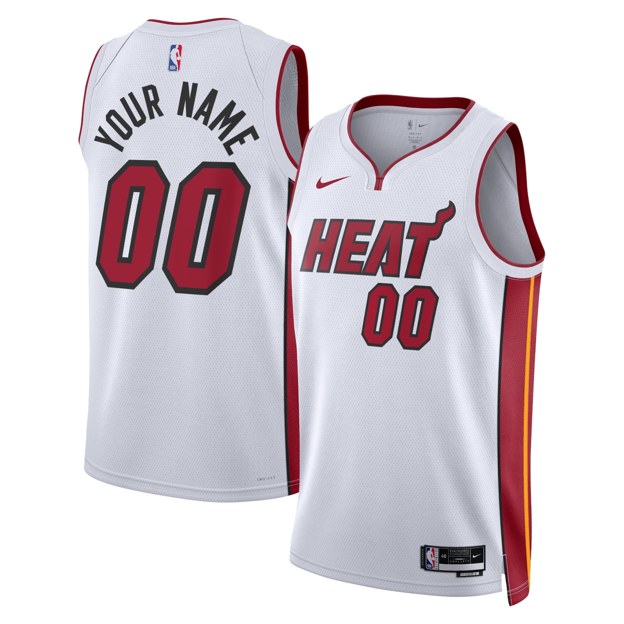 Unisex Miami Heat Nike Black Swingman Custom Jersey - Icon Edition