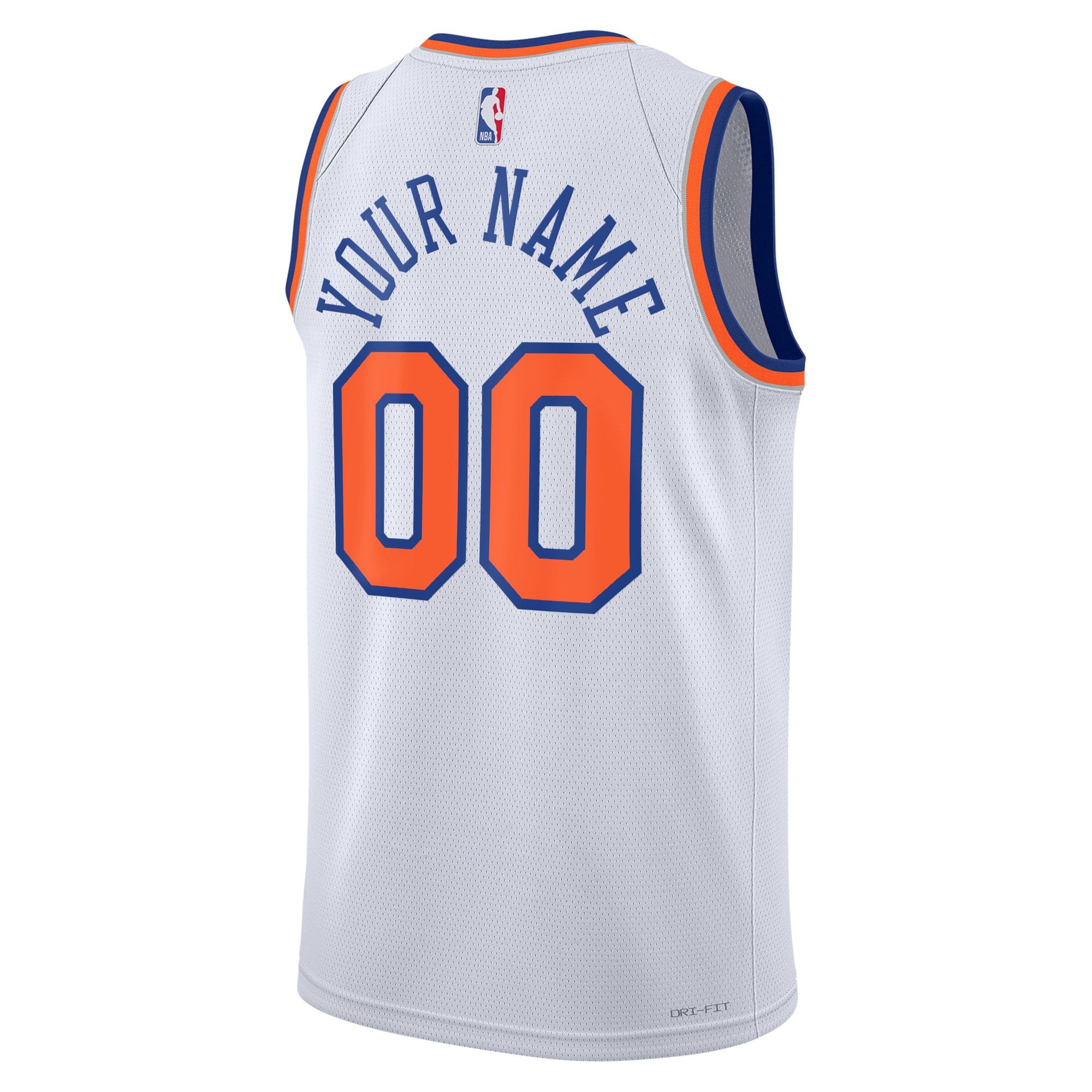 Unisex New York Knicks Nike Blue Swingman Custom Jersey - Icon Edition