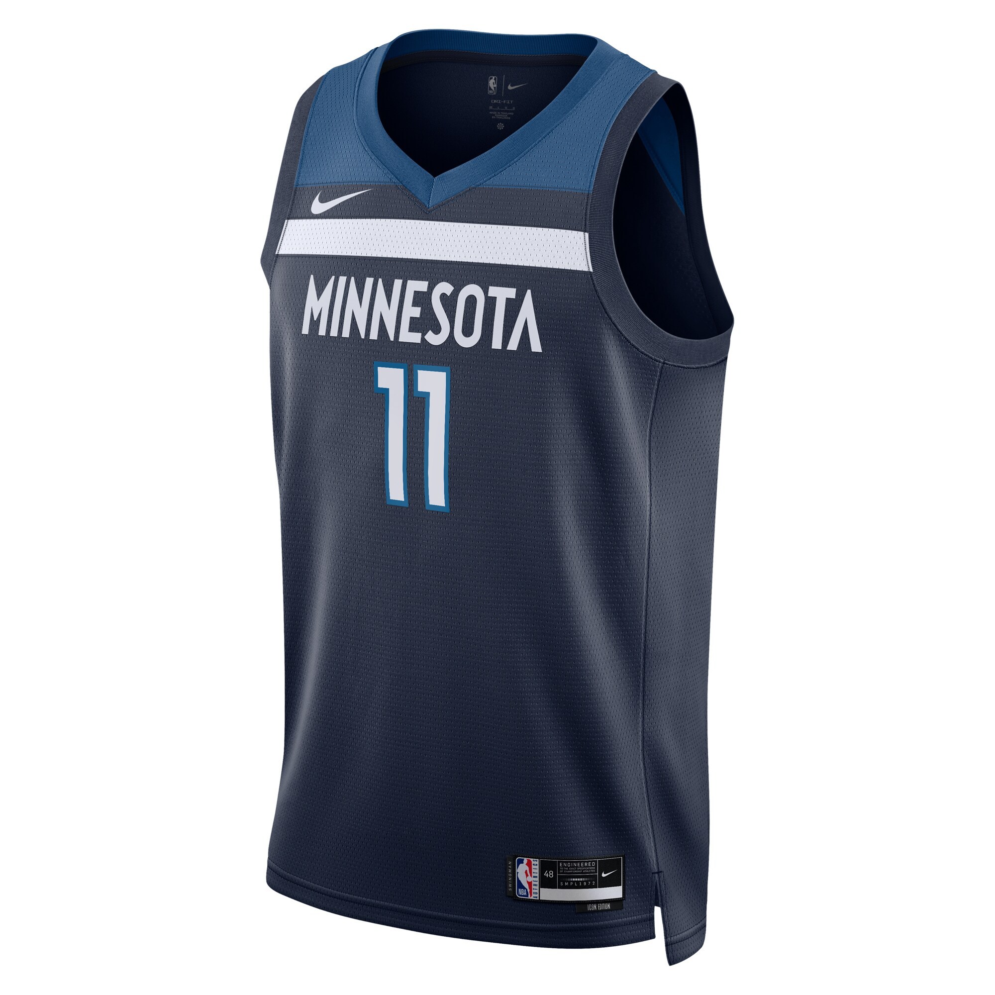 Unisex Minnesota Timberwolves Naz Reid Nike Navy Swingman Jersey - Icon Edition