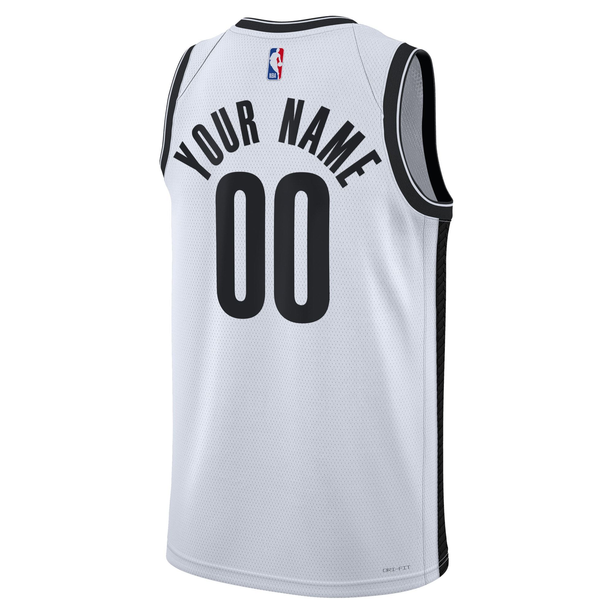 Unisex Brooklyn Nets Nike Black Swingman Custom Jersey - Icon Edition