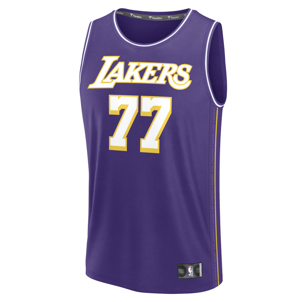 Men's Los Angeles Lakers Luka Dončić Fanatics Purple Fast Break Jersey - Statement Edition