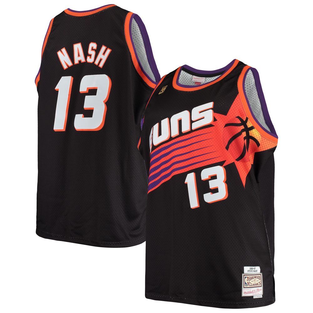 Men's Phoenix Suns Steve Nash Mitchell & Ness White Big & Tall Hardwood Classics 1996/97 Swingman Jersey