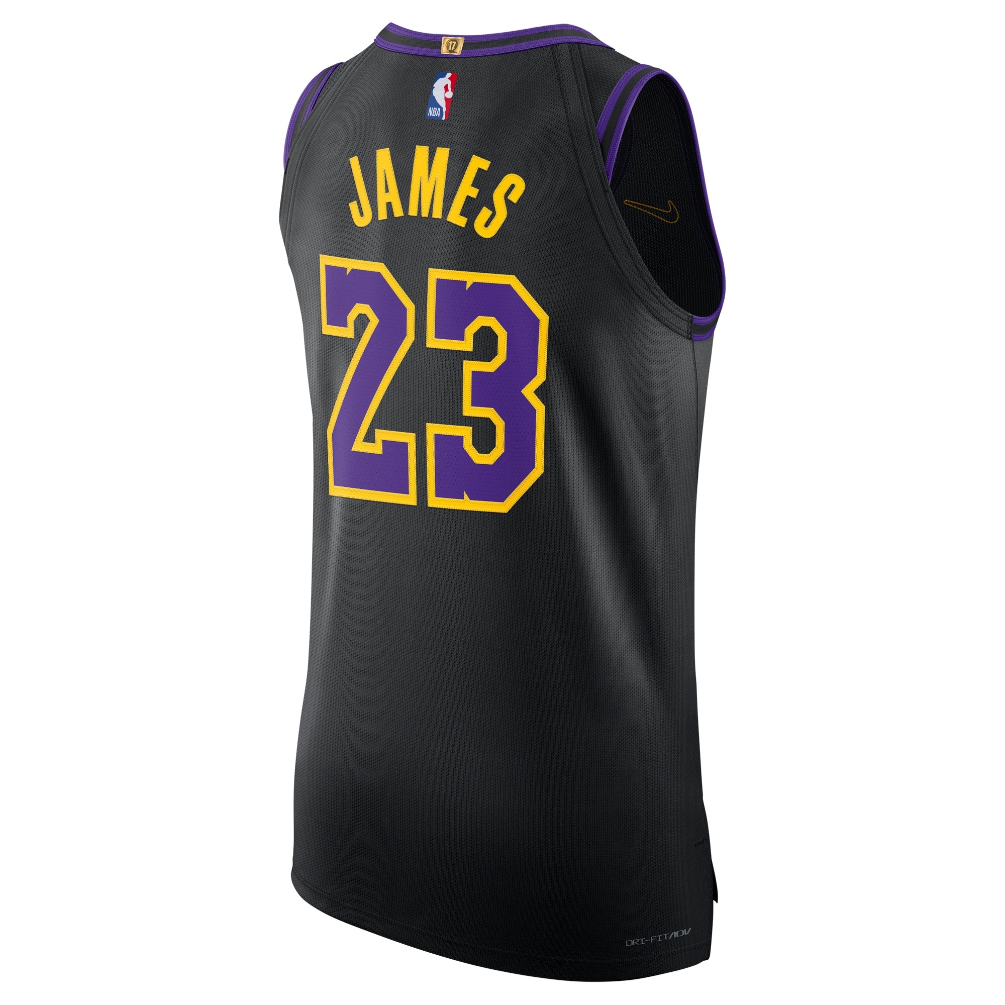 Unisex Los Angeles Lakers LeBron James Nike Black 2025/26 Authentic Jersey - City Edition