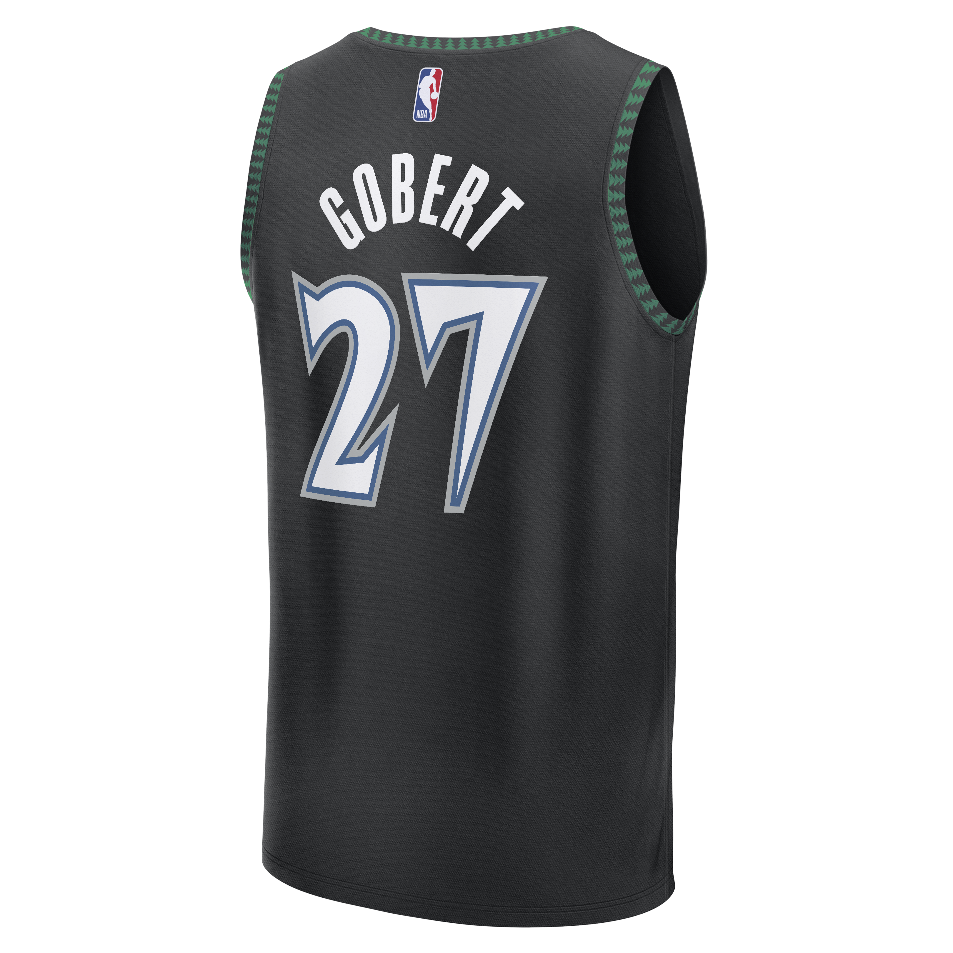 Men's Minnesota Timberwolves Rudy Gobert Fanatics Black Fastbreak Jersey - Classic Edition