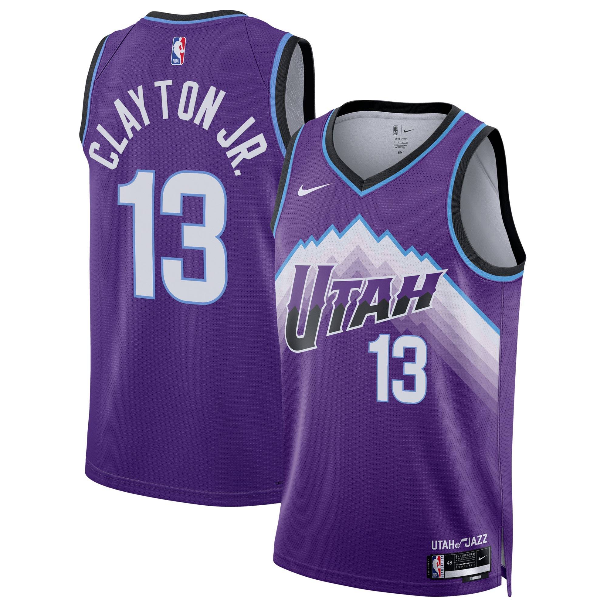 Unisex Utah Jazz Walter Clayton Jr. Nike Purple Swingman Jersey - Icon Edition