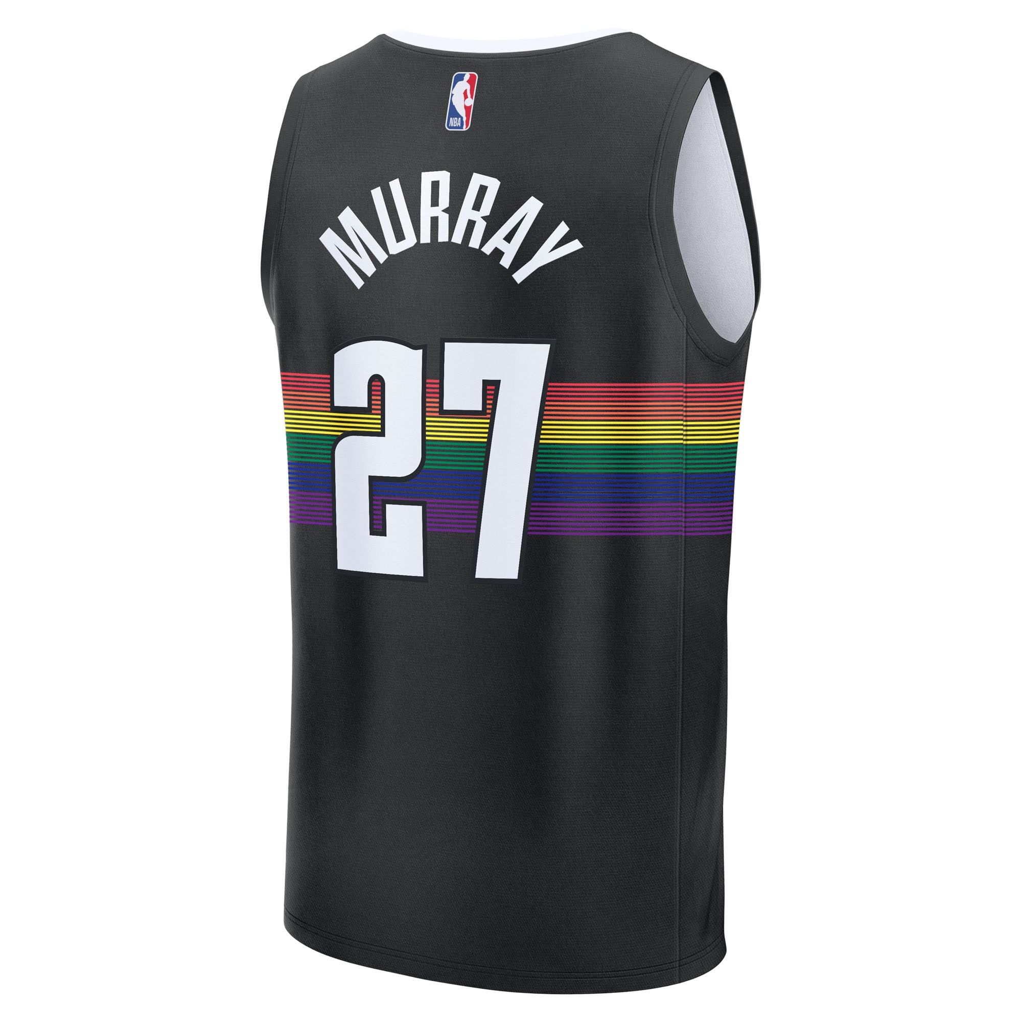 Men's Denver Nuggets Jamal Murray Fanatics Black 2025/26 City Edition Fast Break Jersey