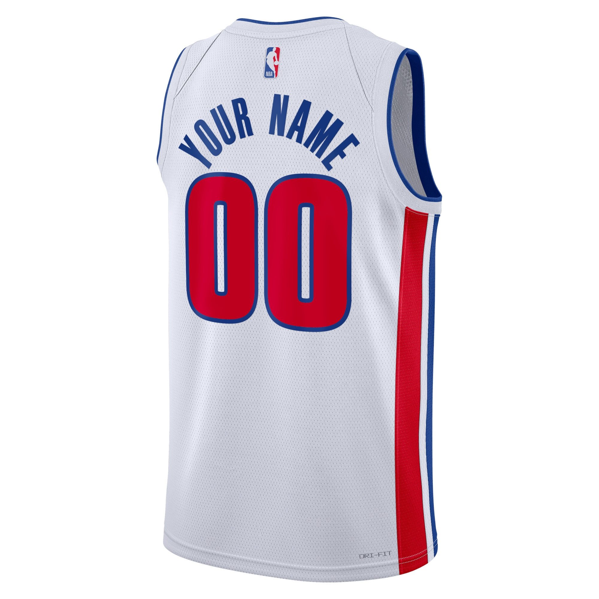 Unisex Detroit Pistons Nike Blue Swingman Custom Jersey - Icon Edition