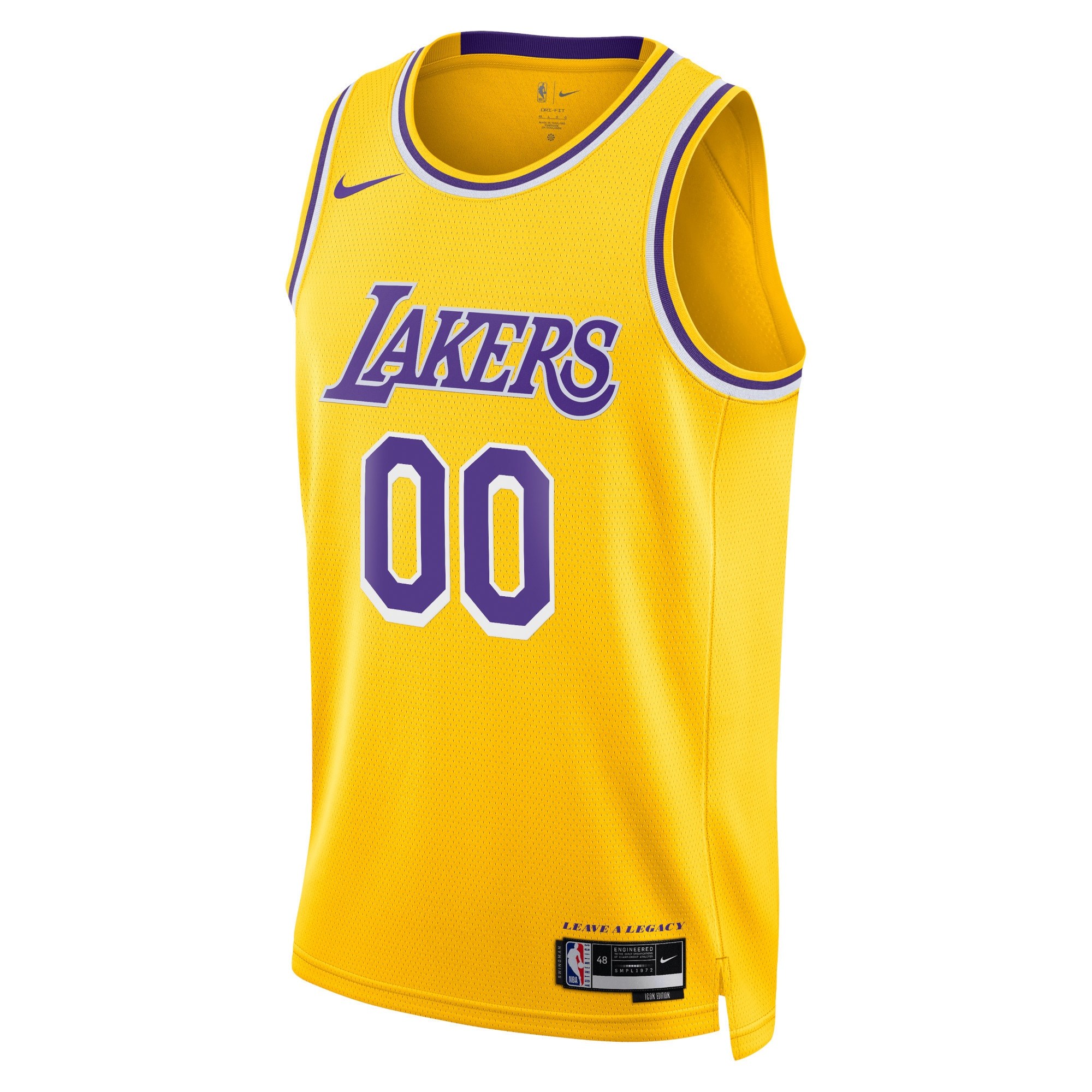Unisex Los Angeles Lakers Nike White Swingman Custom Jersey - Association Edition
