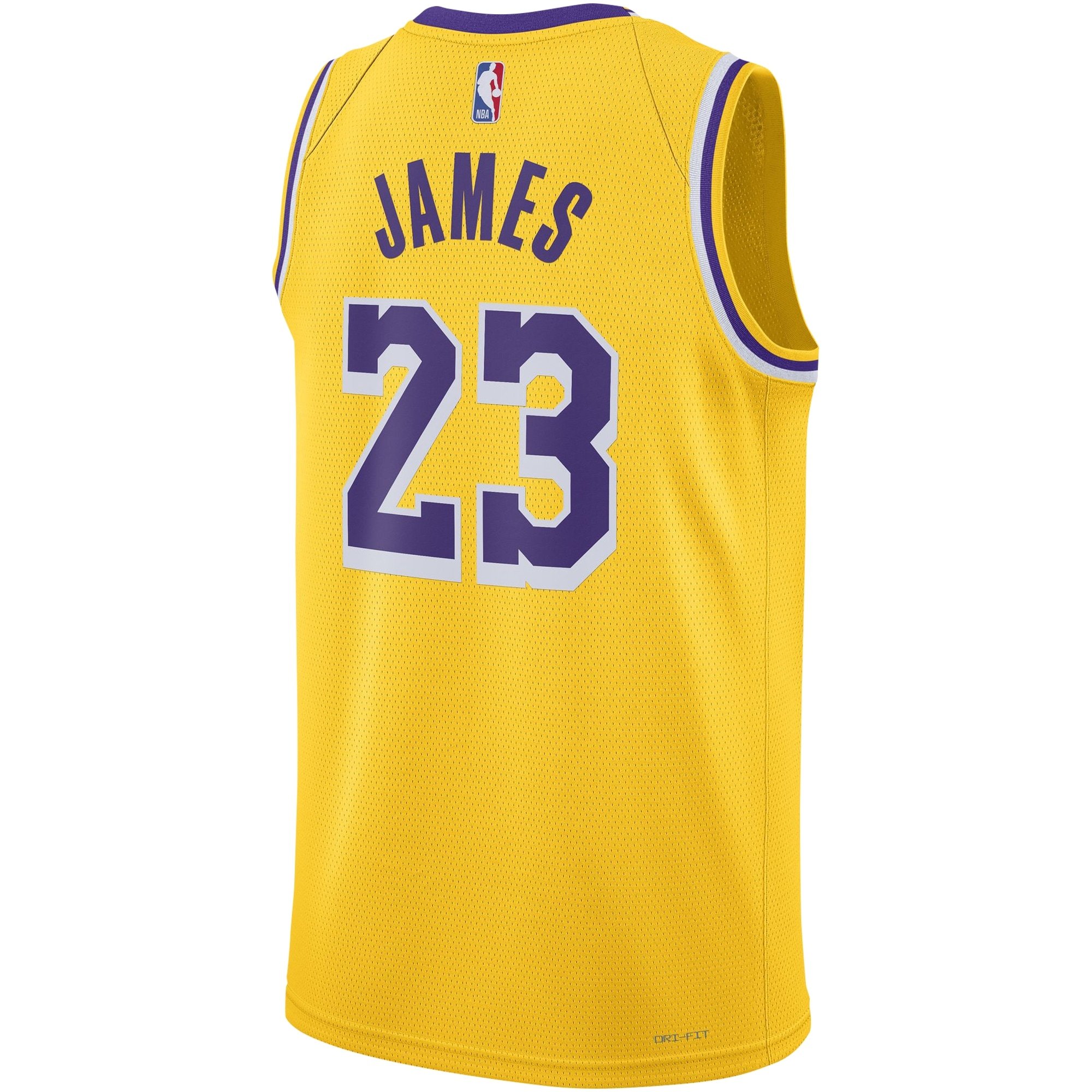 Unisex Los Angeles Lakers LeBron James Nike White Swingman Jersey - Association Edition