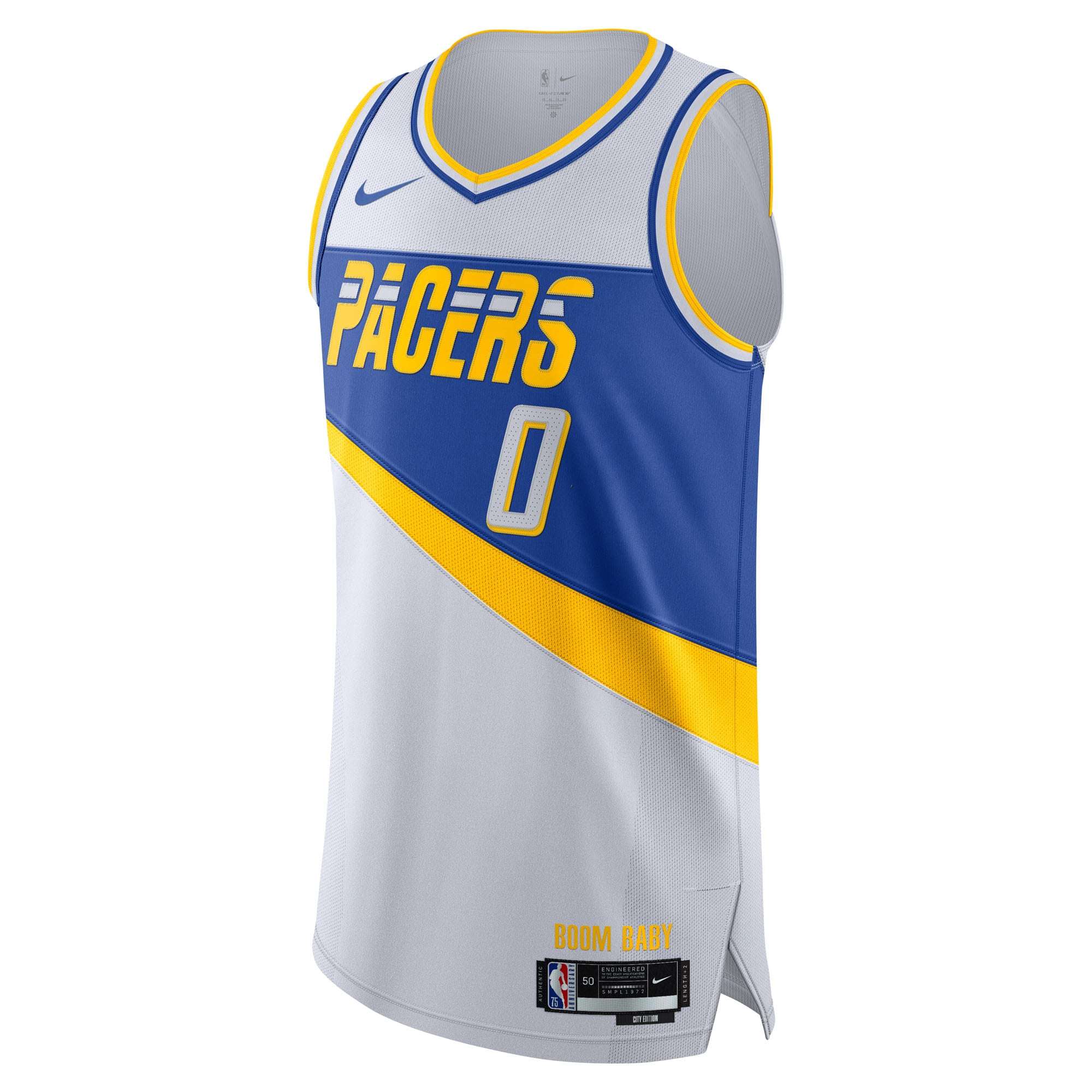 Unisex Indiana Pacers Tyrese Haliburton Nike White 2025/26 Authentic Jersey - City Edition