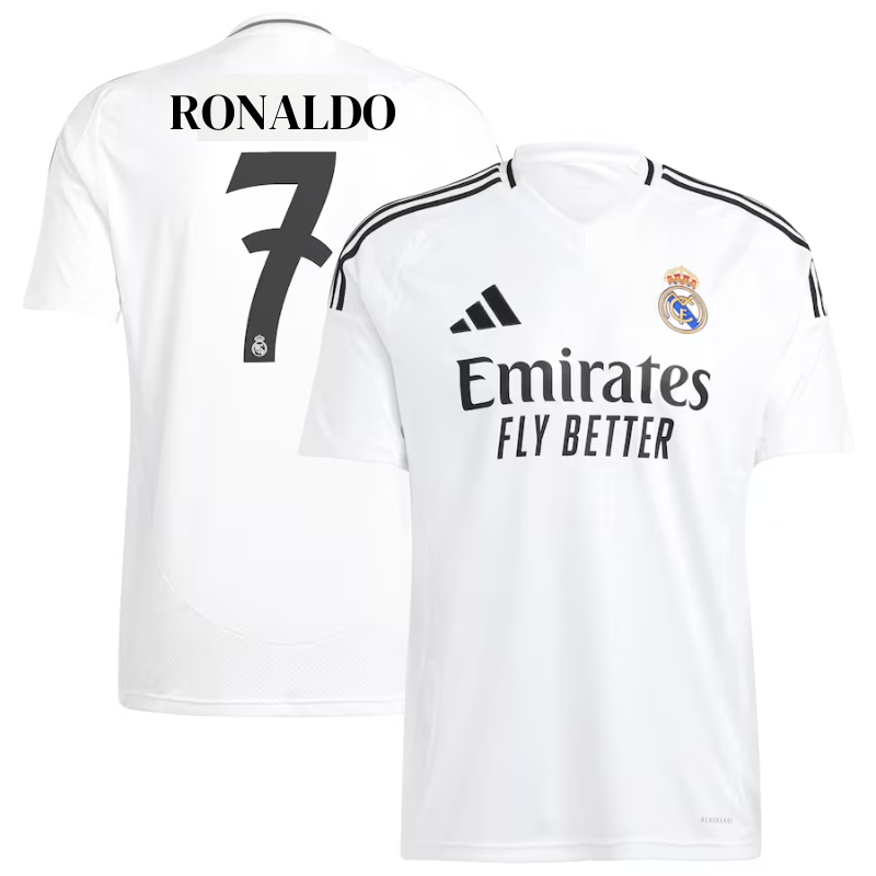 Real Madrid Cristiano Ronaldo 7 adidas 2024/25 Home Player Jersey - White