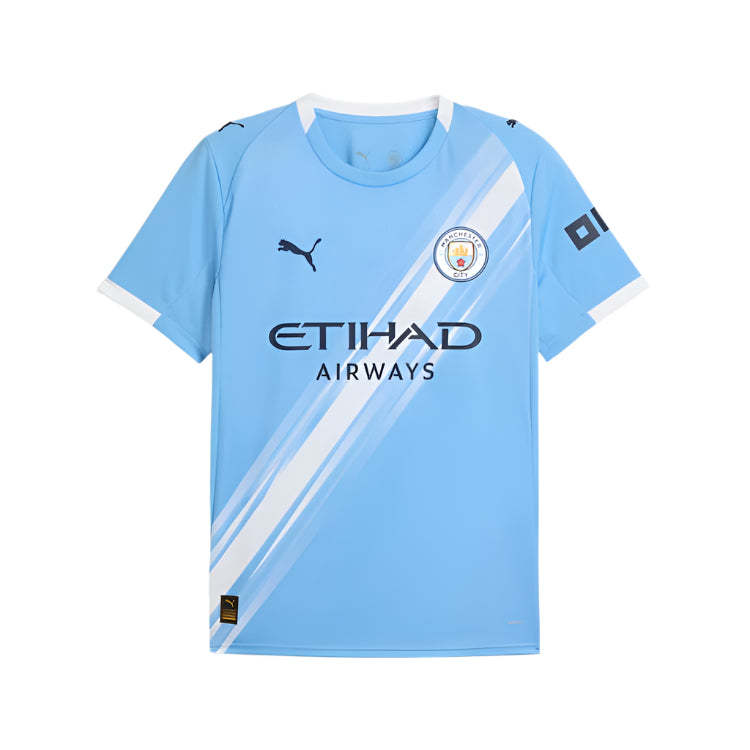 Puma Nico Manchester City Home Jersey 25/26 w/ EPL + Sponsor Patch (Team Light Blue/Puma White)