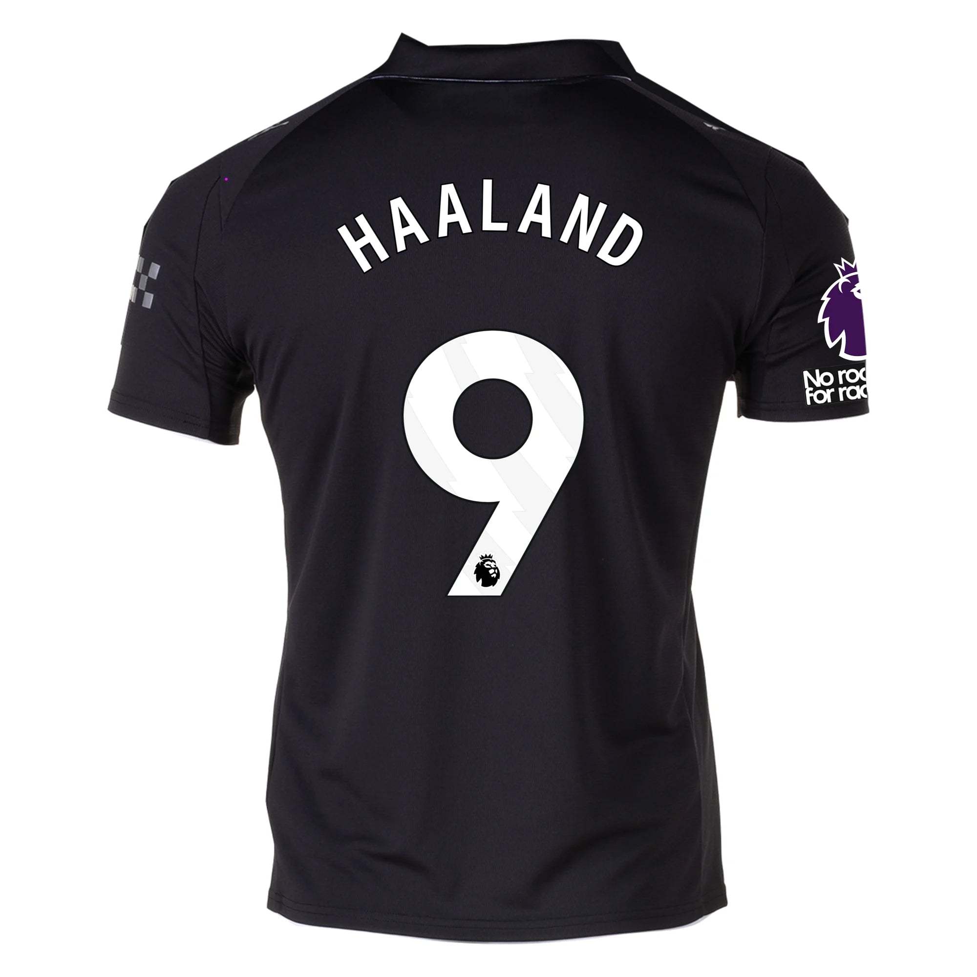 Puma Erling Haaland Men's Manchester City Away Jersey 25/26 w/ NRFR + EPL Patches (Puma Black)