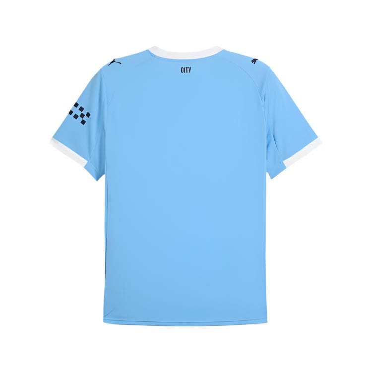 Puma Manchester City Home Jersey 25/26 w/ EPL + Sponsor Patch (Team Light Blue/Puma White)