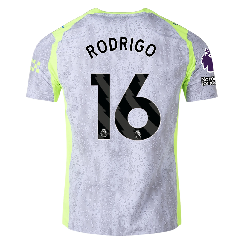 Puma Manchester City Authentic Doku Third Jersey w/ EPL + No Room For Racism 25/26 (Cool Weather/Pro Green)