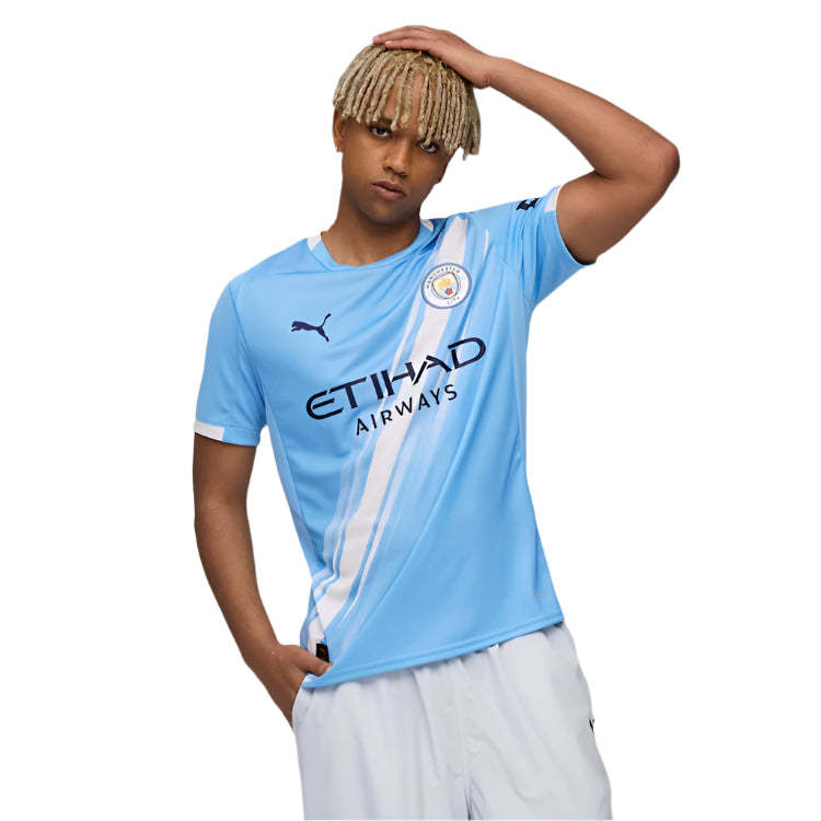 Puma James Mcatee Manchester City Home Jersey 25/26 w/ EPL + Sponsor Patch (Team Light Blue/Puma White)