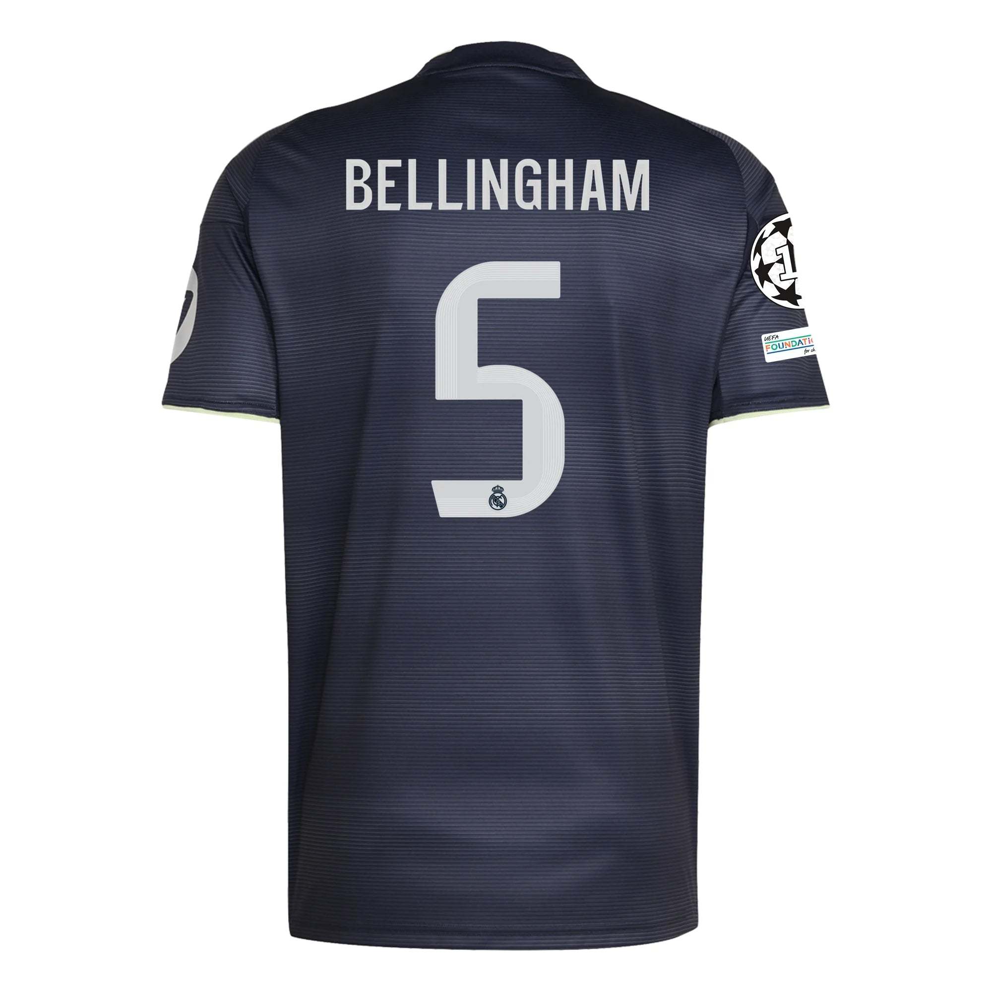 adidas Bellingham Real Madrid 25/26 Away Jersey w/ Champions League Patches (Legend Ink)