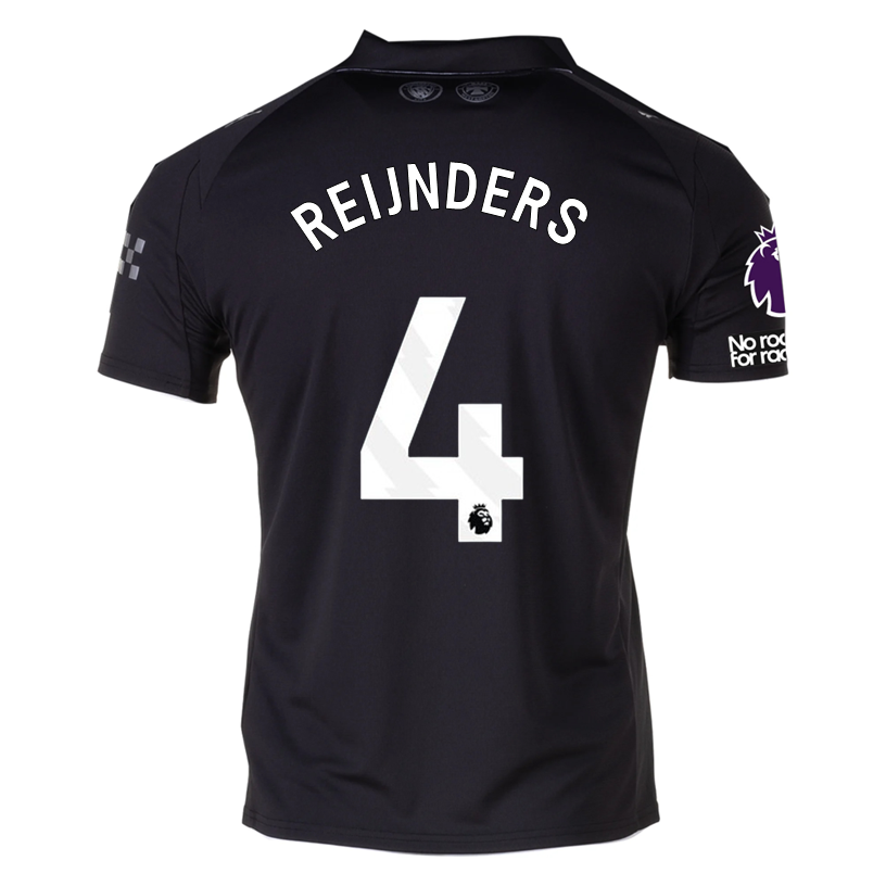 Puma Men's Manchester City Away Jersey 25/26 w/ NRFR + EPL Patches (Puma Black)