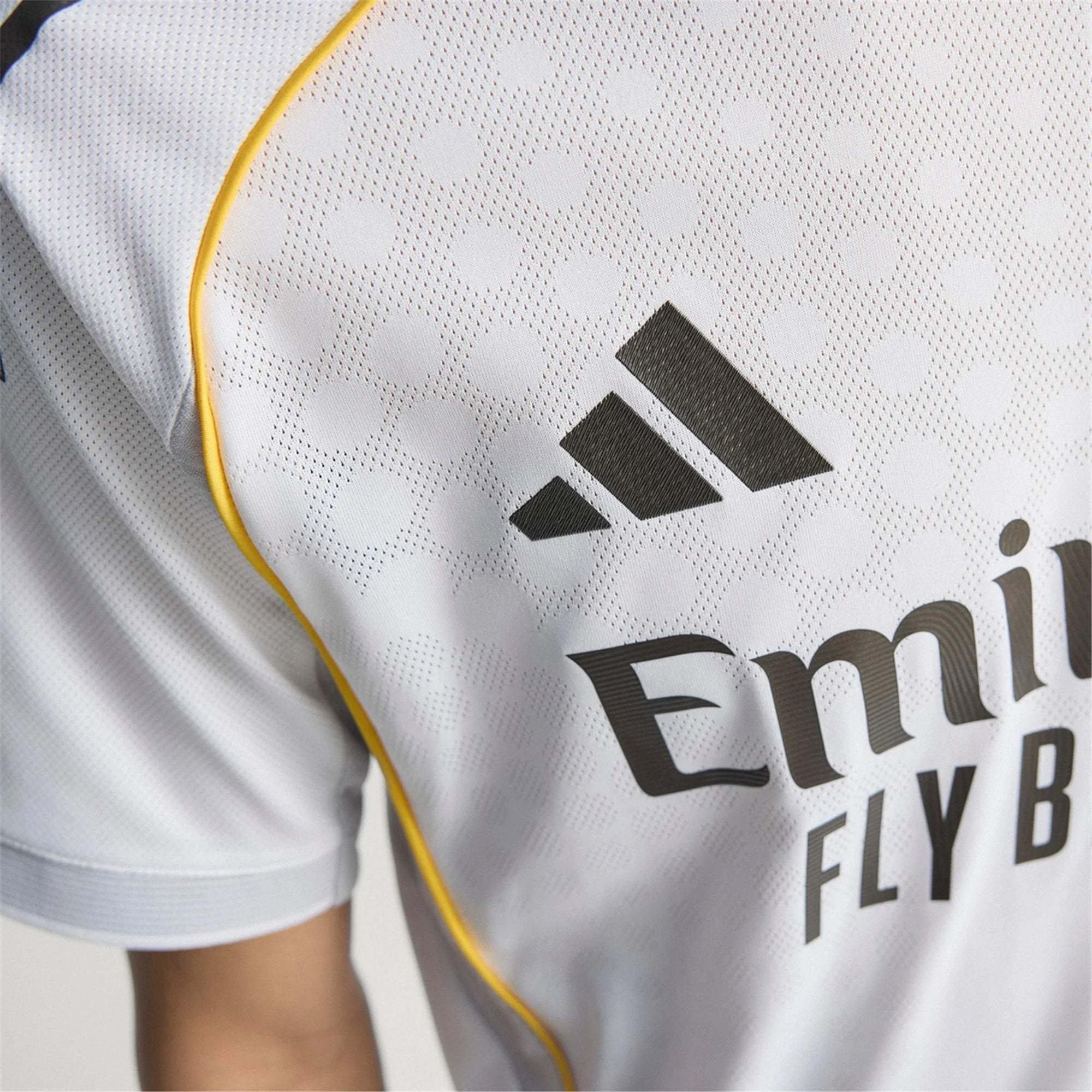 adidas Jude Bellingham Real Madrid Authentic Home Jersey 25/26 w/ Champions League Patches (White)