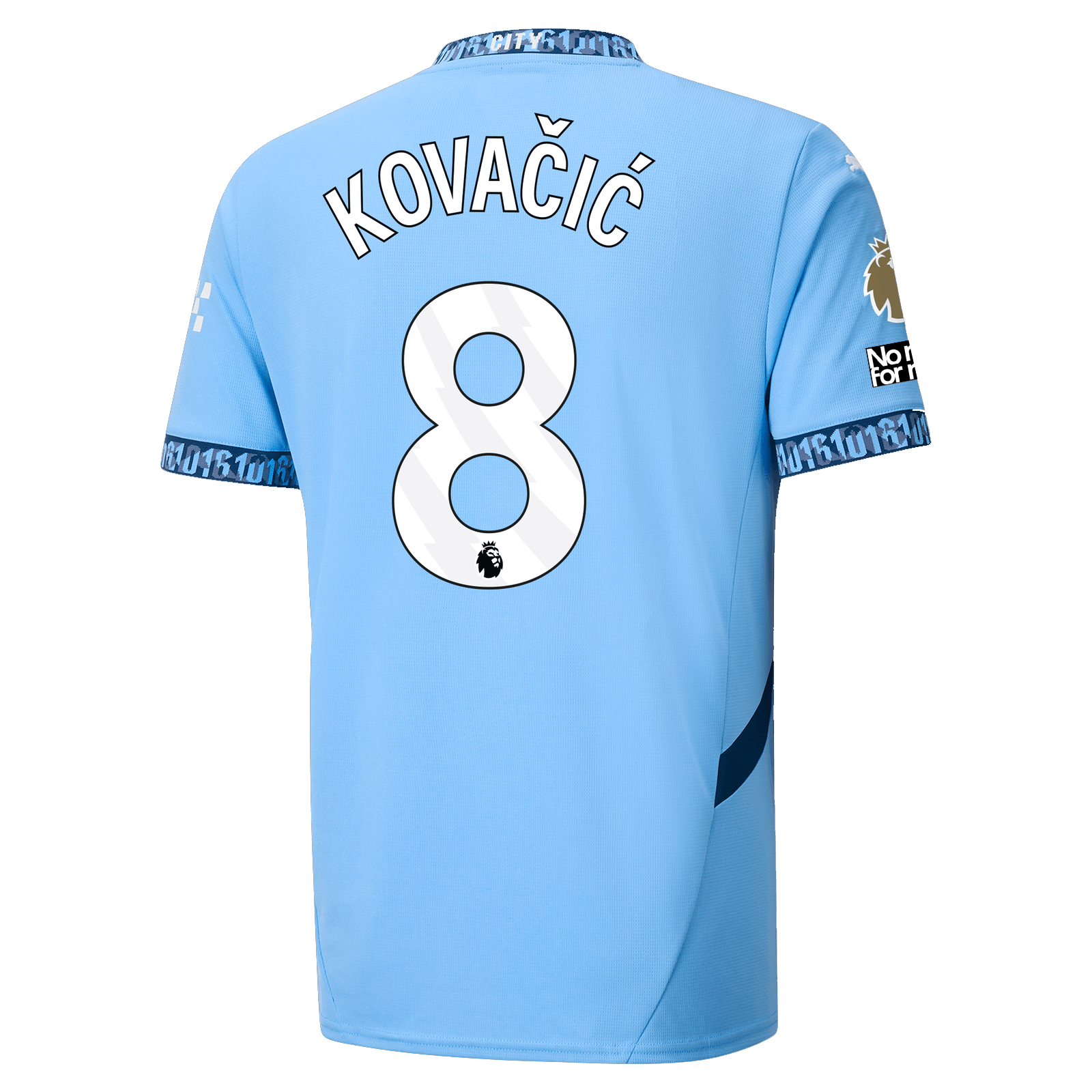 Puma Manchester City Mateo Kova?i? Home Jersey w/ EPL + No Room For Racism + Club World Cup Patches 24/25 (Team Light Blue/Marine Blue)