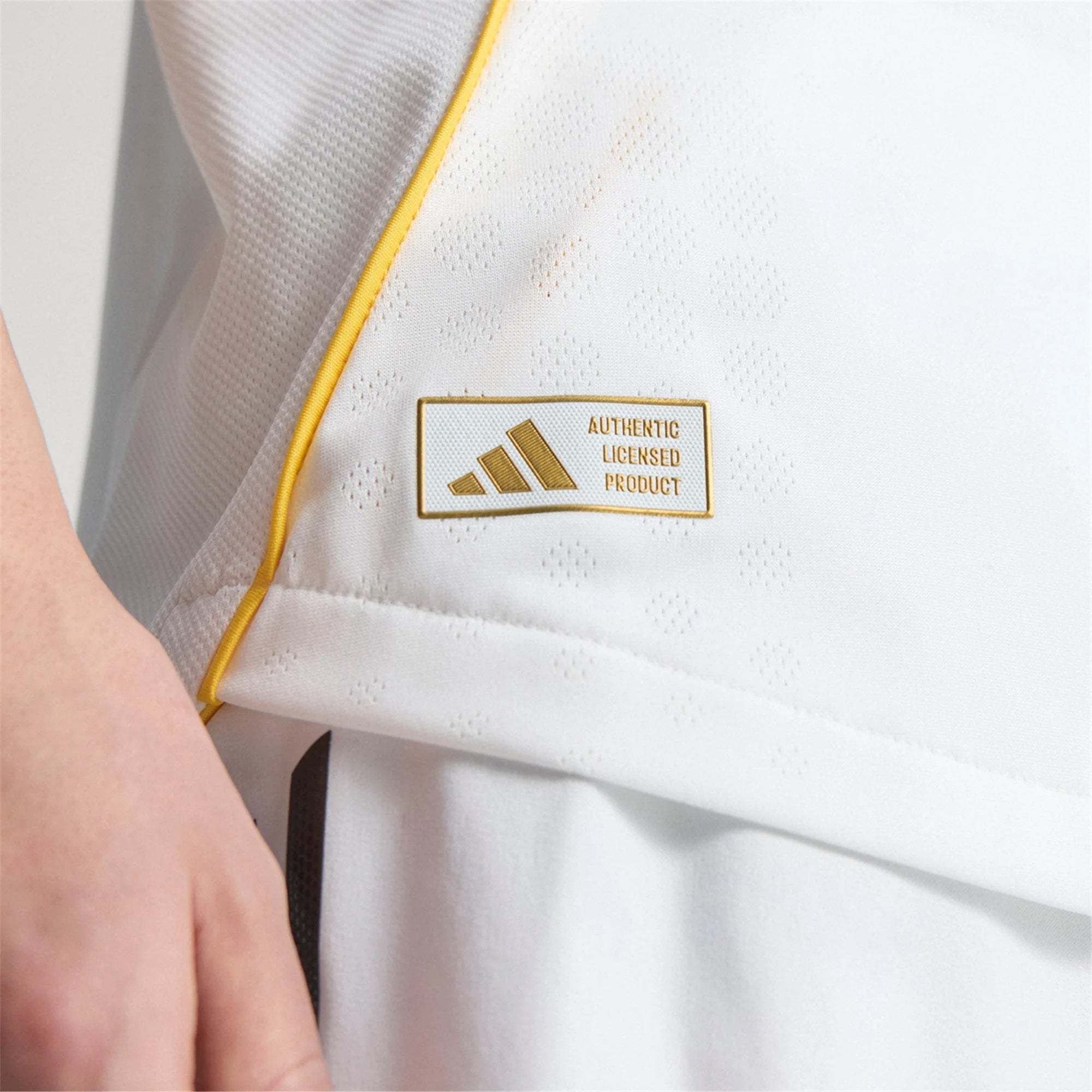 adidas Jude Bellingham Real Madrid Authentic Home Jersey 25/26 w/ Champions League Patches (White)