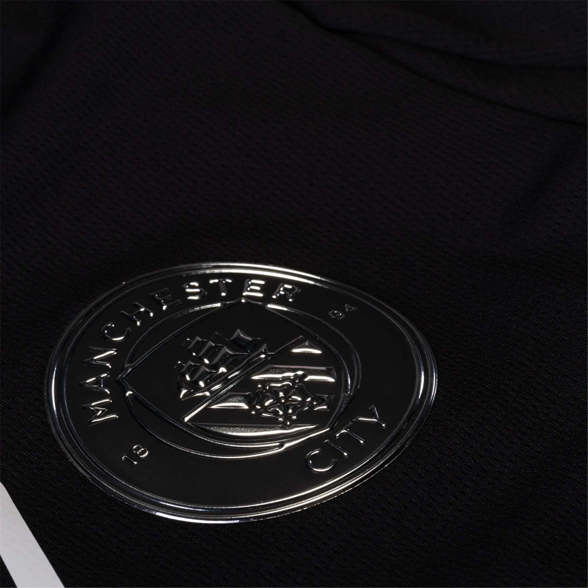 Puma Men's Manchester City Away Jersey 25/26 w/ NRFR + EPL Patches (Puma Black)