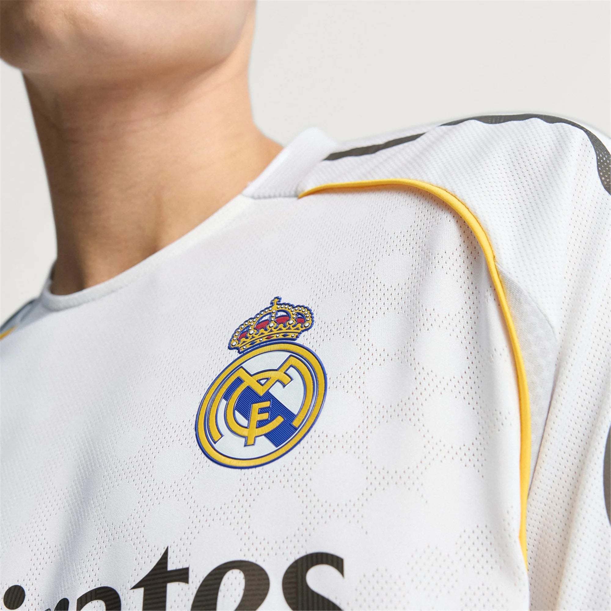 adidas Jude Bellingham Real Madrid Authentic Home Jersey 25/26 w/ Champions League Patches (White)